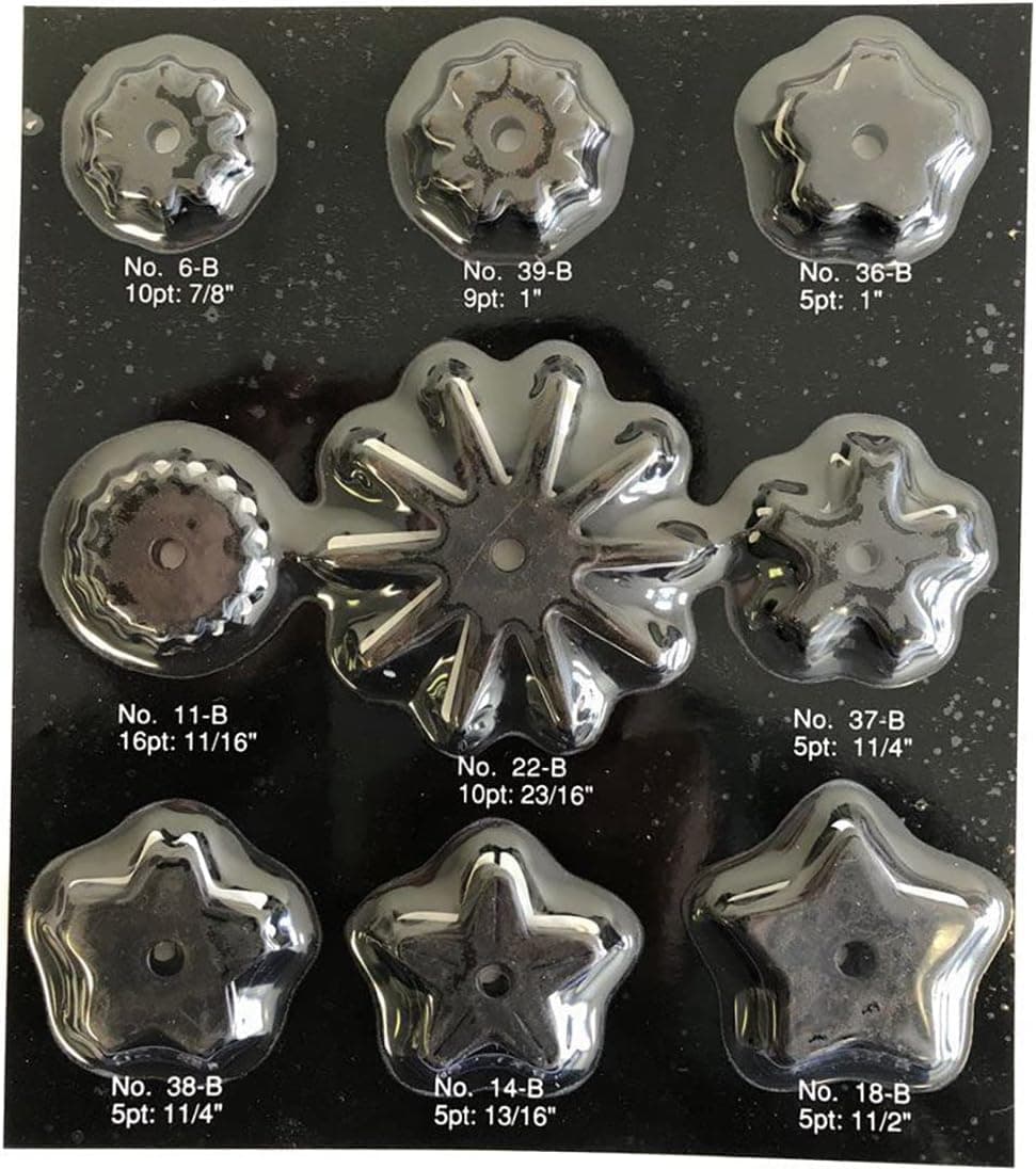 AJ Tack Wholesale 9 Pairs Rowel Card Pack