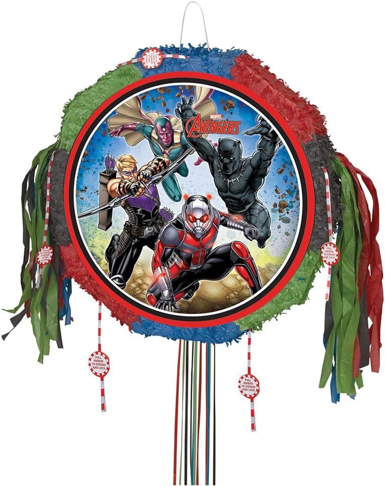 Avengers Pull String Pinata - 18" x 18", 1 Pc