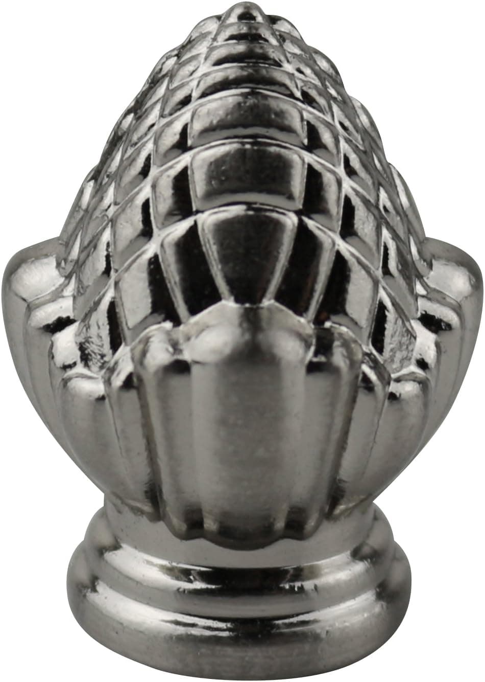 Urbanest Martha Lamp Finial, 1 1/4-inch Tall, Brushed Nickel