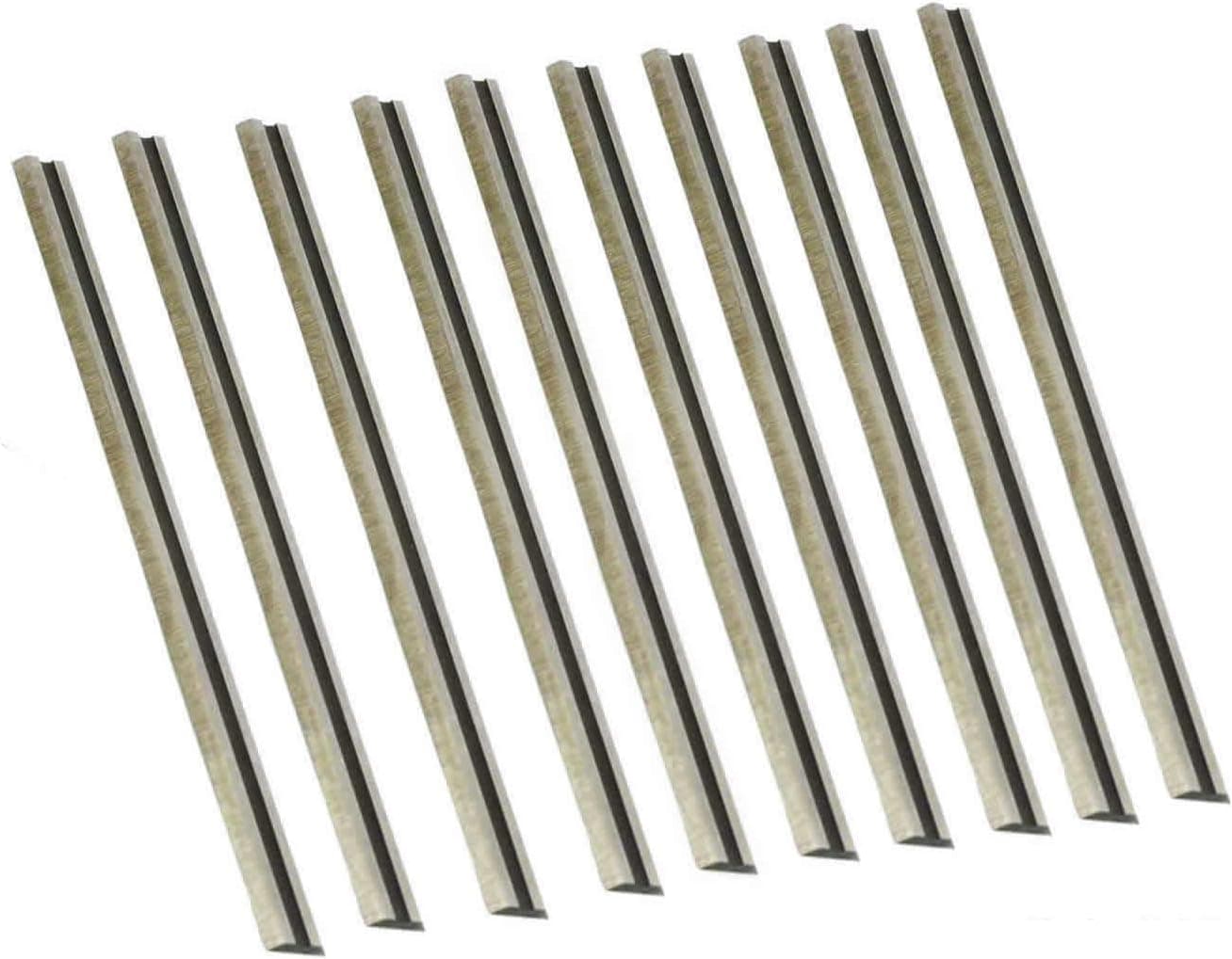3-1/4" 82mm Tungsten Carbide Portable Planer Knife Blades Replacement for MAKITA, Bosch, DeWalt, Black&Decker, Ryobi (TCT - 10Pack)