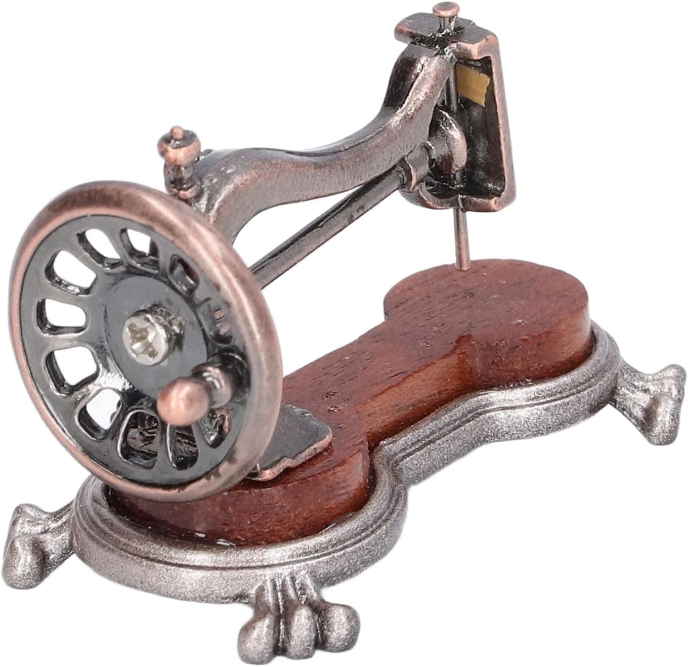 VGEBY Dollhouse Sewing Machine, 1:12 Scale Miniature Simulation Dollhouse Hand Sewing Machine Decorations Accessories for Dollhouse