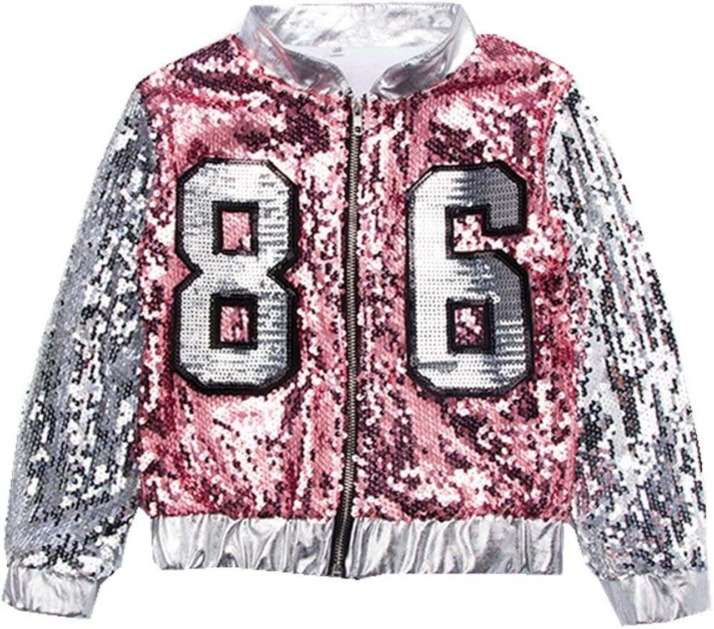 Hip-hop Jazz Performance Costumes Dancing Clothes Sequin School Halloween Set