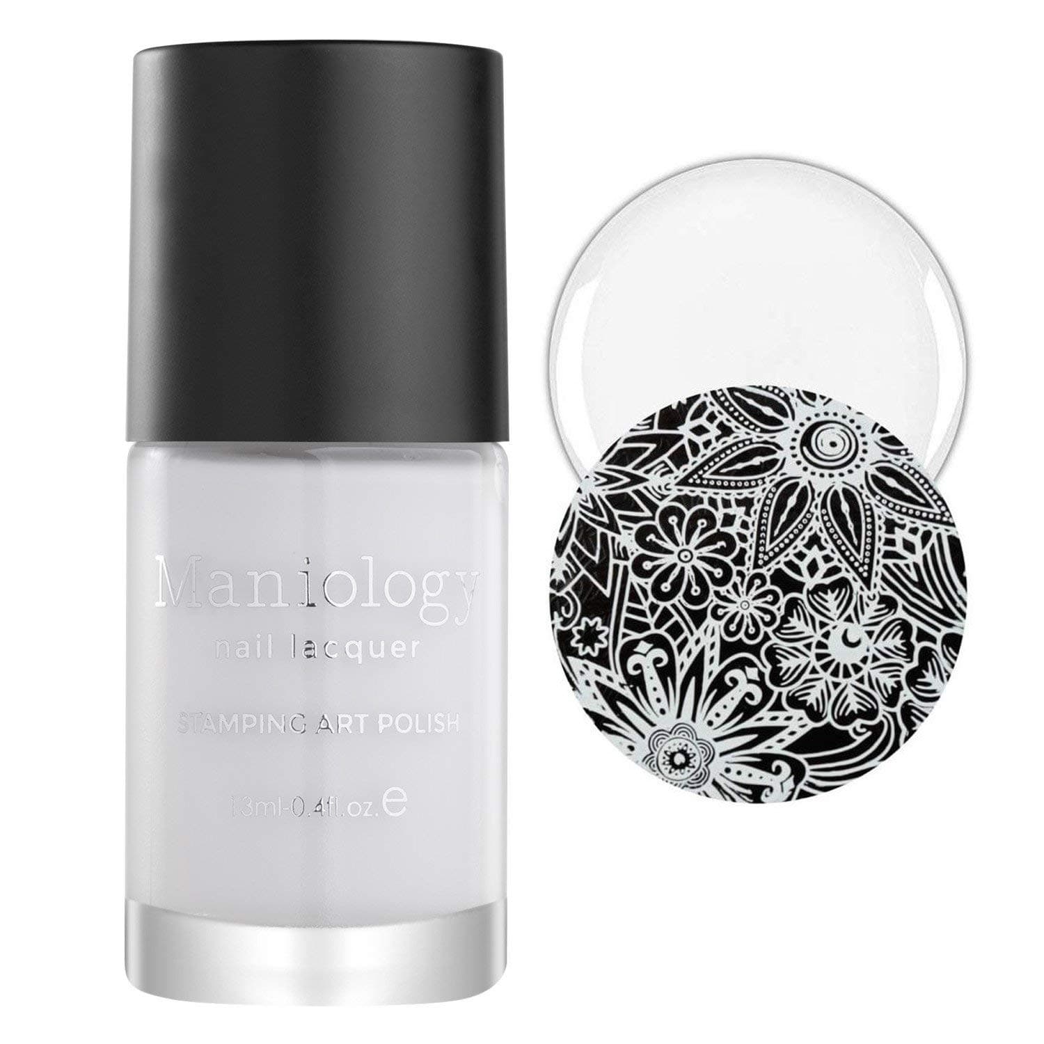Maniology 2nd Gen Creative Nail Art Stamping Polish - Essentials: Primary, BAM! White
