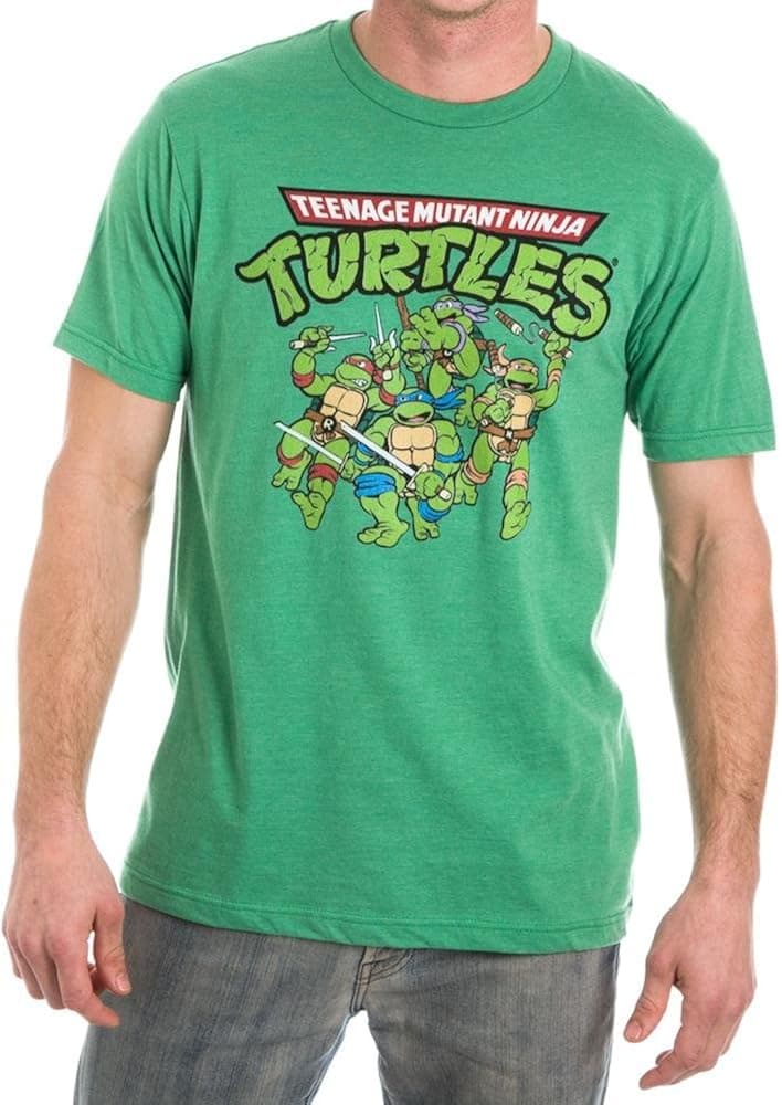 Teenage Mutant Ninja Turtles TMNT Men's Green T-Shirt Tee Shirt