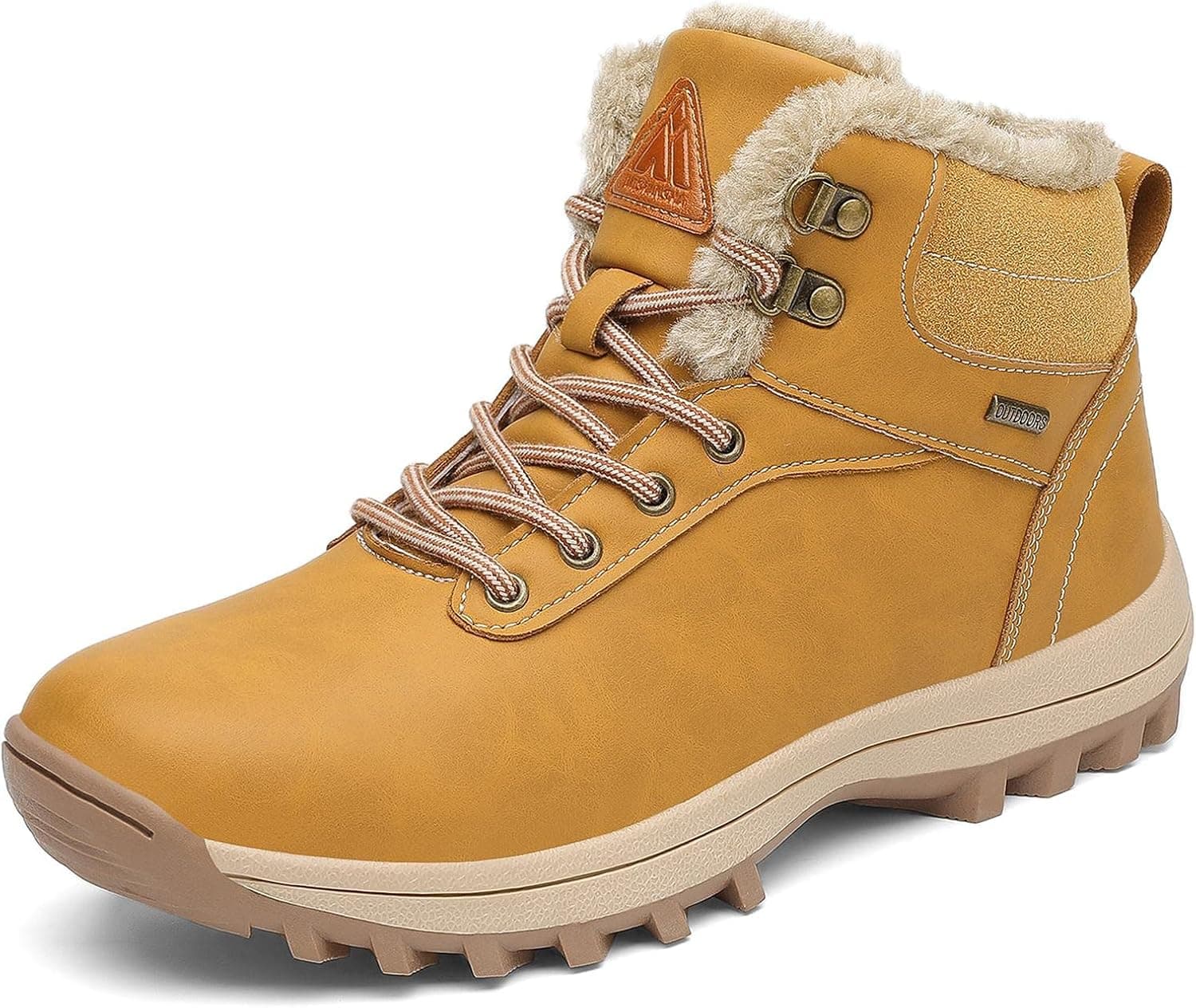 Mishansha Women's Men's Outdoor Anti-Slip Winter Snow Hiking Ankle Boots