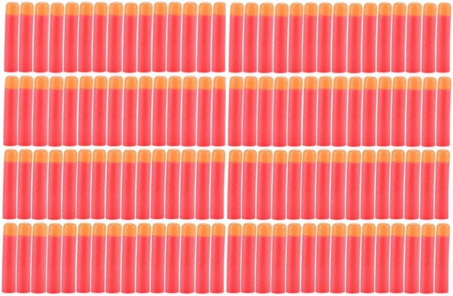 Yosoo 30-120pcs 9.5cm Red Soft Mega Refill Bullet Darts Foam Darts for Blasters Kid Toy Gun (120pcs)