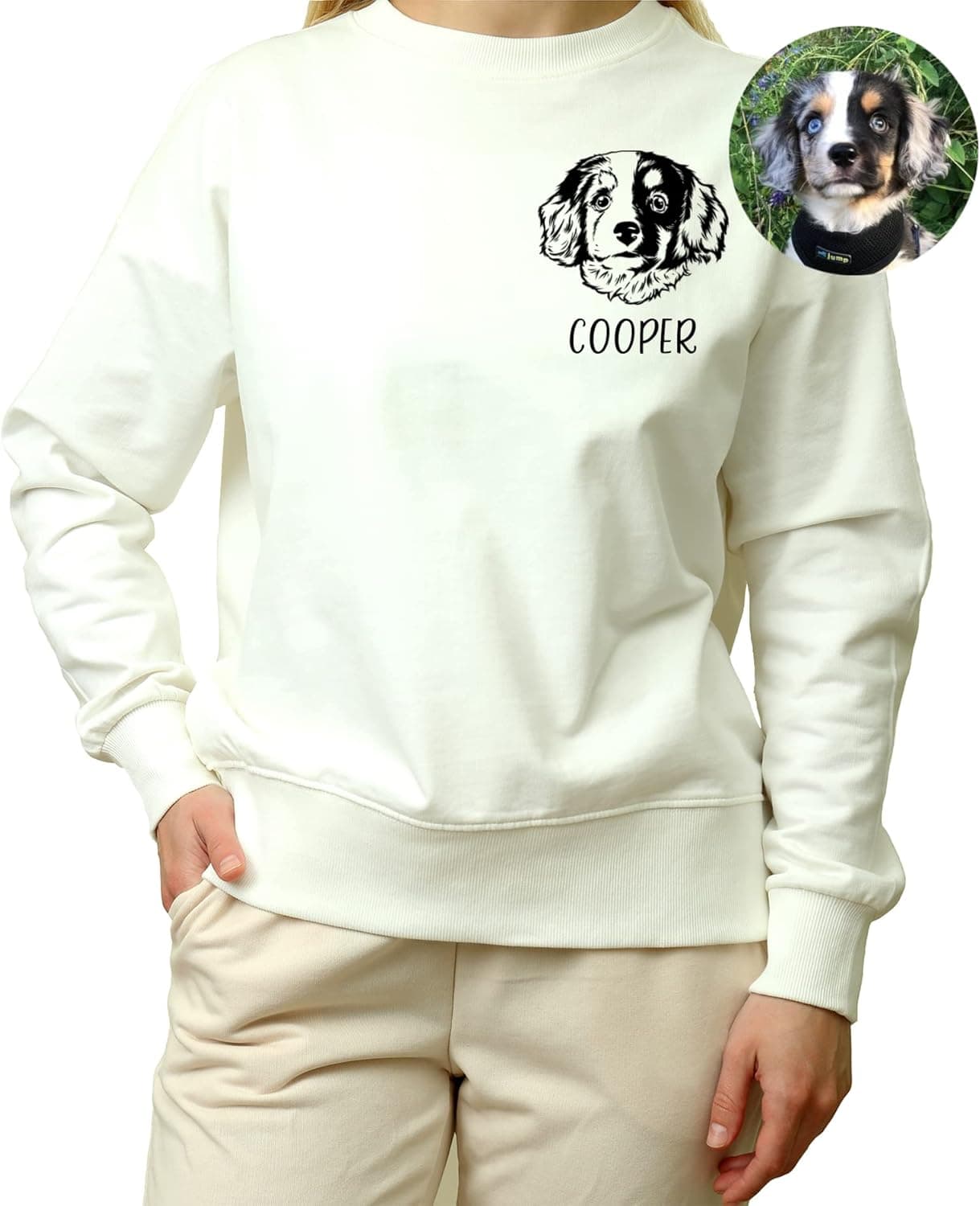Personalized Pet Sweatshirt, Pet Gifts, Gift for Dog Mom, Custom Dog Portrait Hoodies, Pet Portrait, Pet Face Shirt, Dog Mom Gift