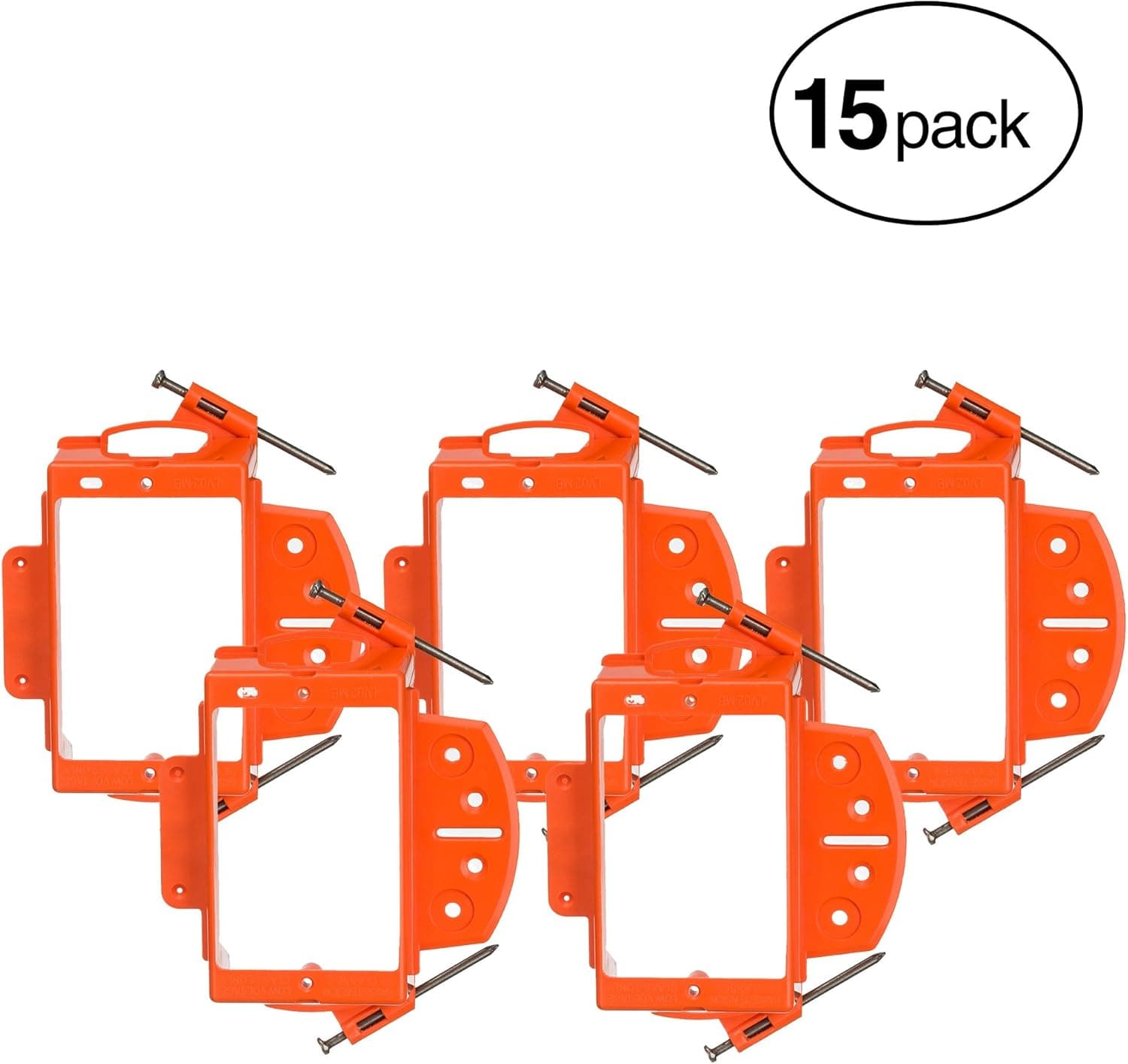 Aurum Cables Single Gang Low Voltage Mounting Bracket Pack of 15