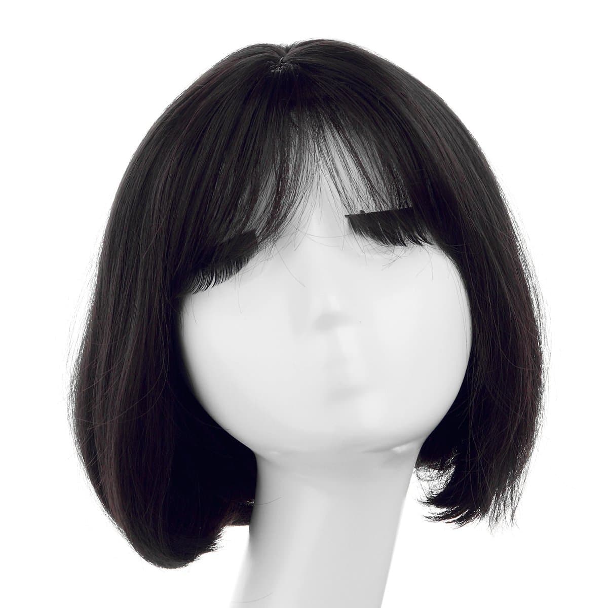 CASSICAT Short BOB Sexy Stylish Heat Resistant Synthetic Hair Wig + Wig Cap (Black)