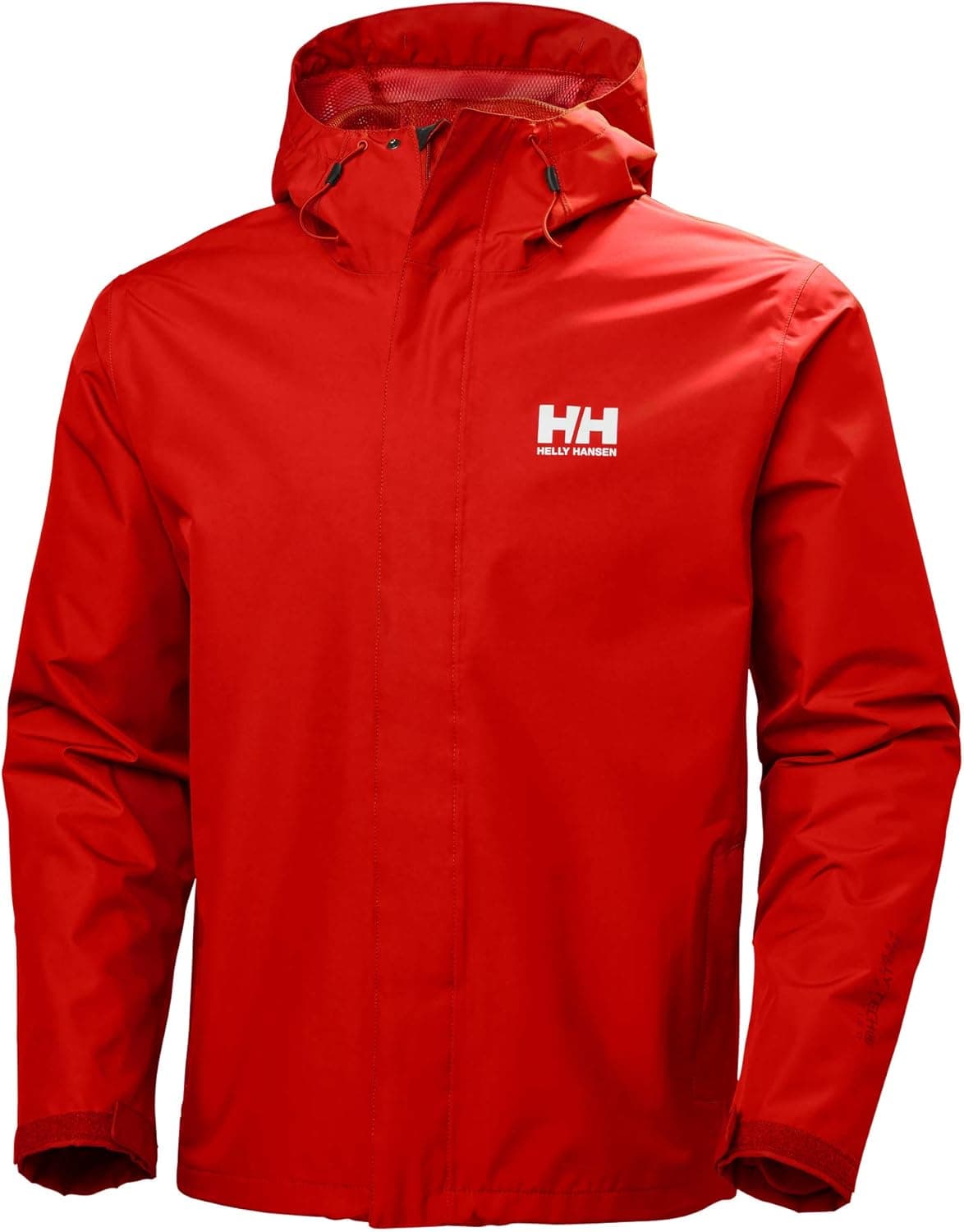 Helly Hansen Men's Seven J Waterproof, Windproof, and Breathable Rain Jacket with Hood