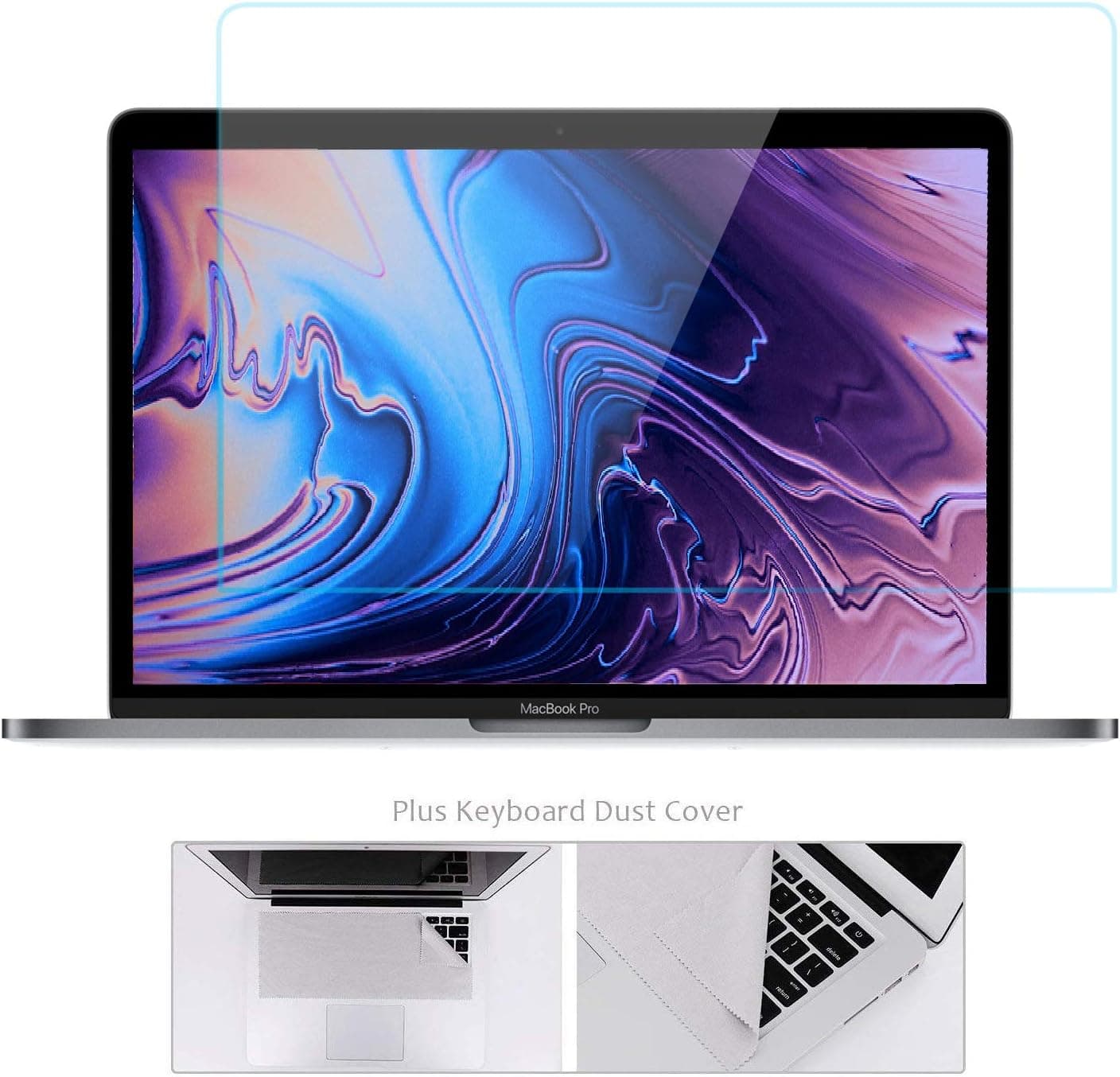 F FORITO Ultra Thin Glass Screen Protector, Compatible with MacBook Pro 16 Model A2141, High Transparency Clear Screen Protector