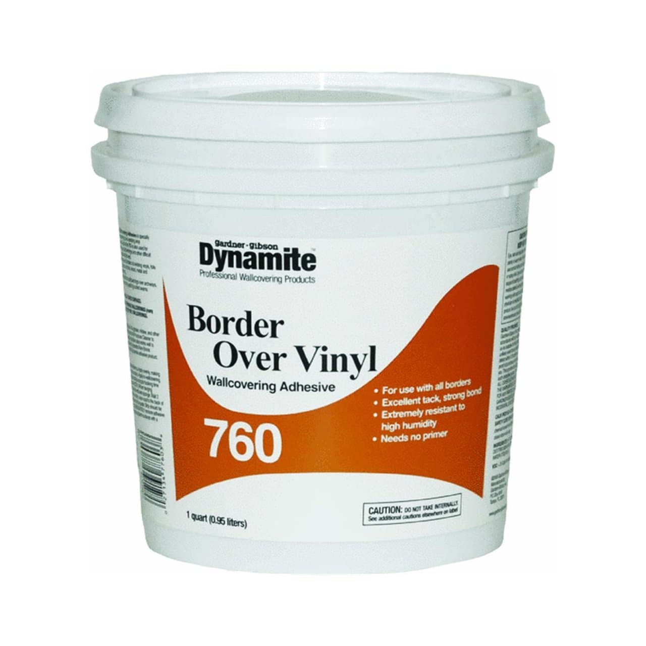 Gardner Gibson 7760-3-16 Dynamite Vinyl Over Vinyl Wallcovering Adhesive, 1 qt