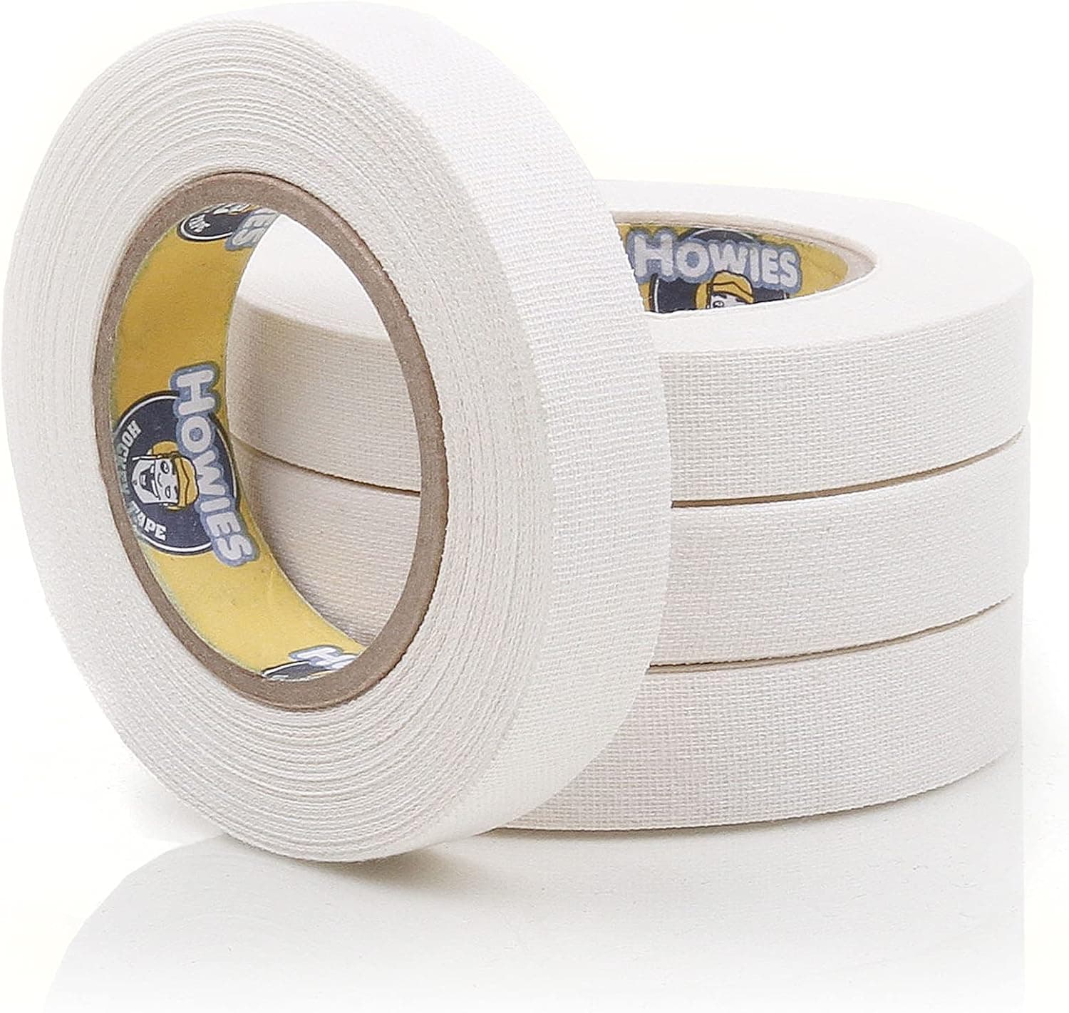Howies Hockey Stick Premium Cloth Tape or Shin Tape 3-Pack You Choose Colors - Cloth (1 Inch by 25 Yards Long) Clear/Poly (1" x 30yds) Free Tape TIN