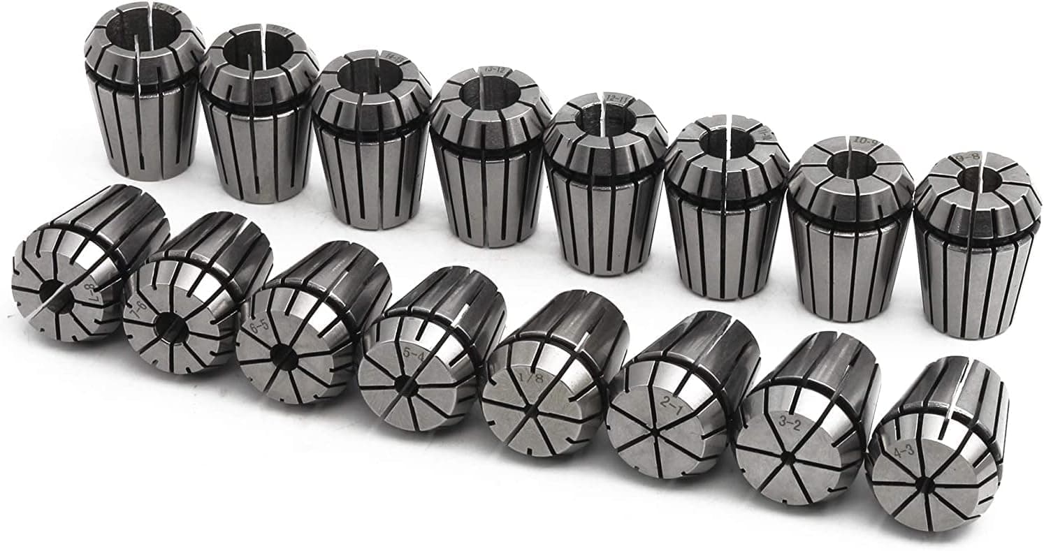 dayanqifei ER25 Collet Set 16PCS Collet Chuck 2-16mm Spring collect fit for CNC Router Engraving Machine milling Tool Holder Lathe