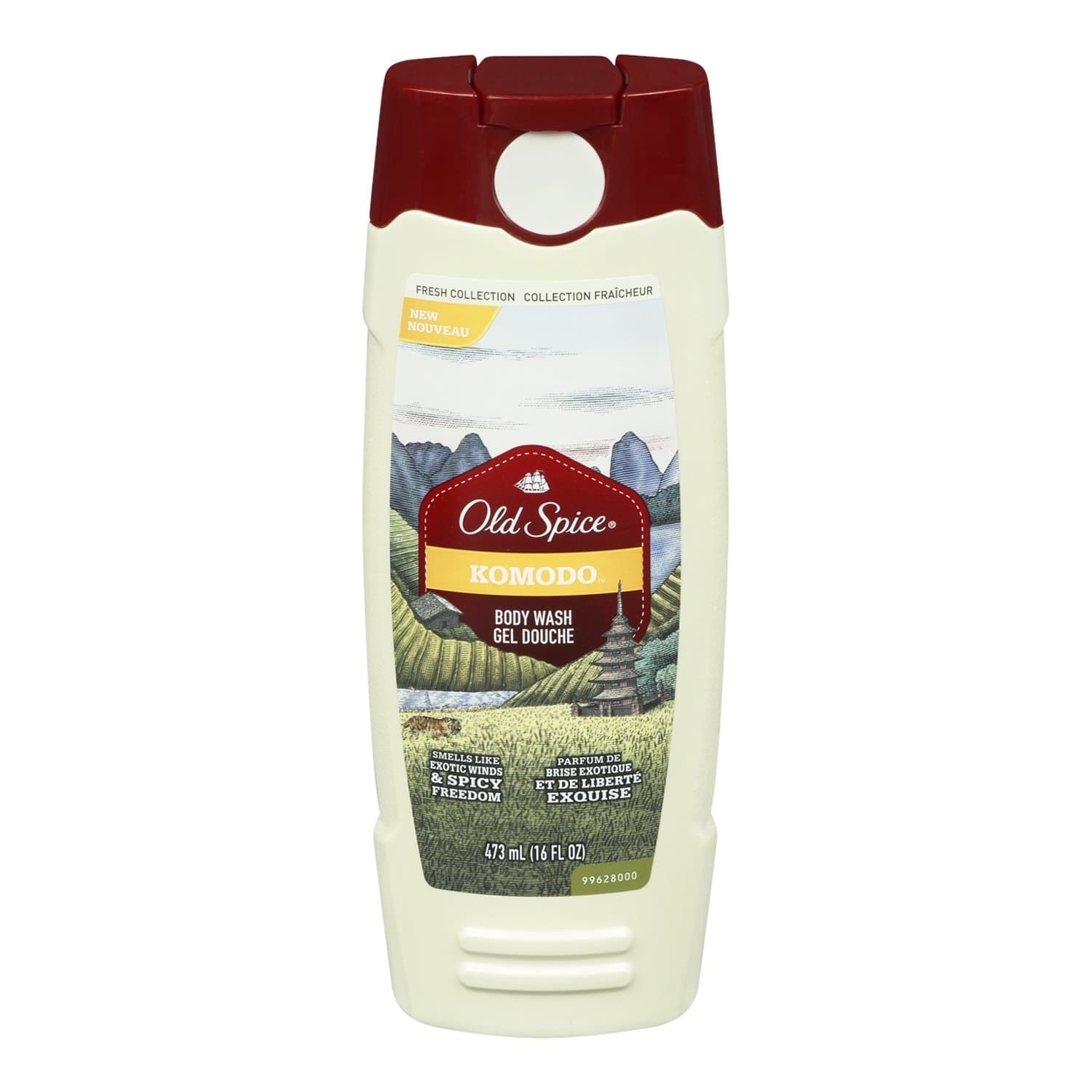 Old Spice Fresh Collection Komodo Body Wash, 16-Ounce (Pack of 3)