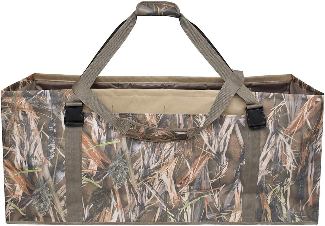 Uboway 12 Slot Duck Decoy Bag – Slotted Decoy Bags with Independent Slots Adjustable Shoulder Strap Dirt Drain Design for Duck Decoys