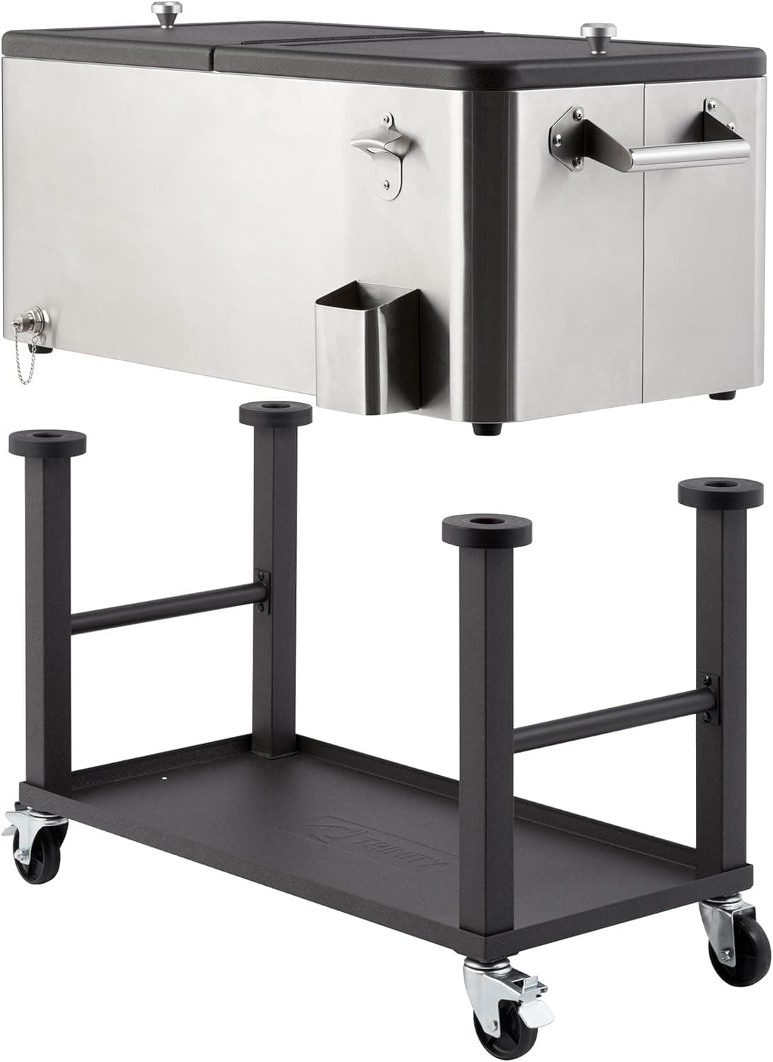TRINITY 80 qt Stainless Steel Cooler with Detachable Tub