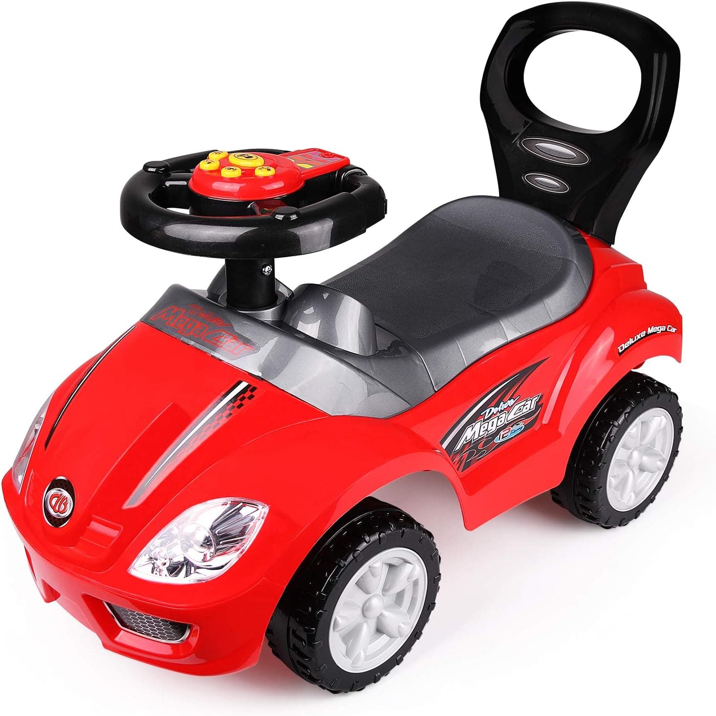 freddotoys Deluxe Mega Ride on Push Car Foot to Floor (Red)