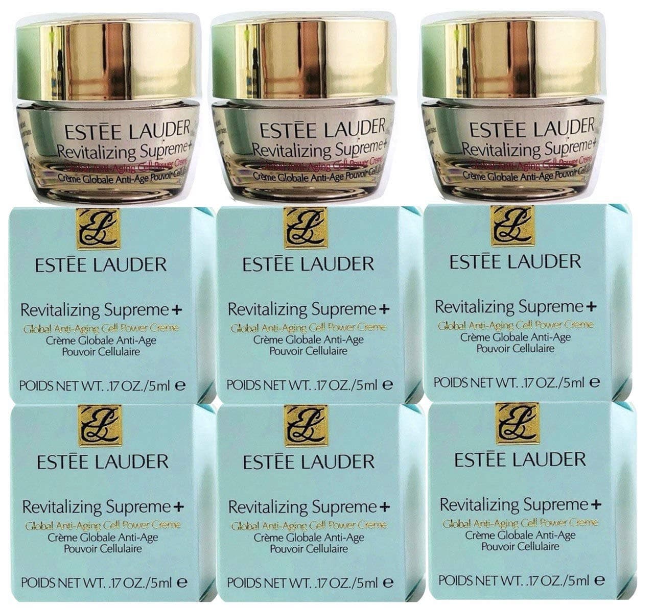 6 x Estee Lauder Revitalizing Supreme + Global Anti-Aging Cell Power Creme