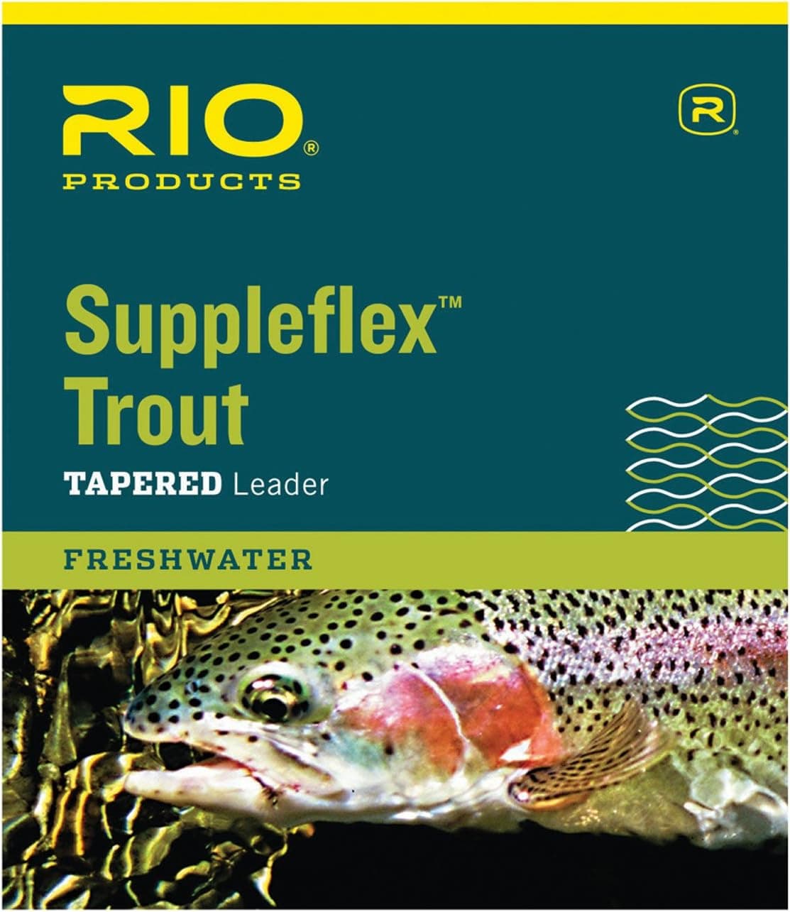 RIO Products Leaders Suppleflex Trout 9' 3X Leaders, Clear