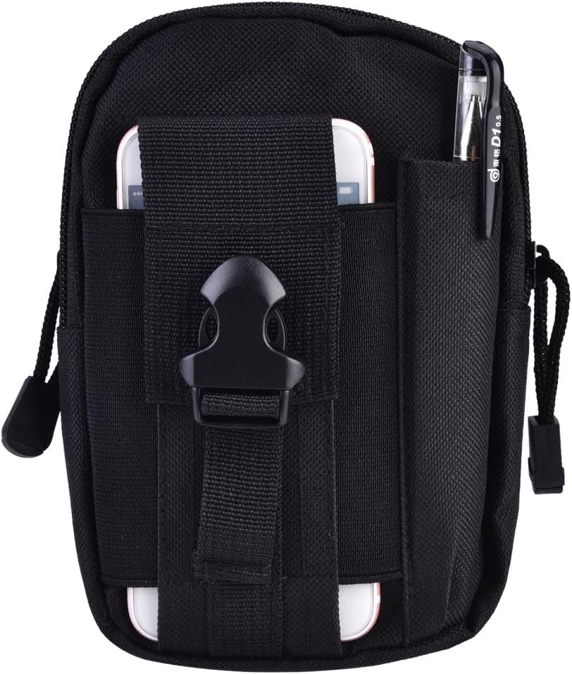 VGEBY Waist Bag, Outdoor Multi-Functional Tactics Sports Waist Bag for Cycling Camping Hiking Hunting Fishing (Black) Sports Bag Supplies