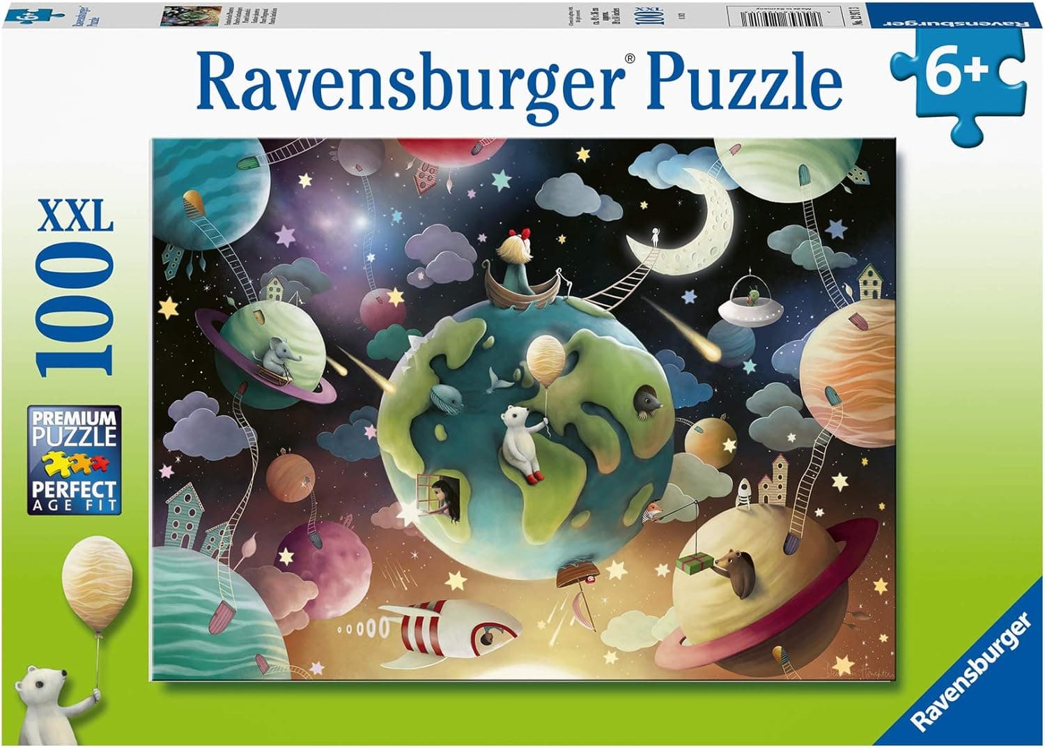 Ravensburger Planet Playground 100 Piece Jigsaw Puzzle for Kids - 12971 - Every Piece is Unique, Pieces Fit Together Perfectly