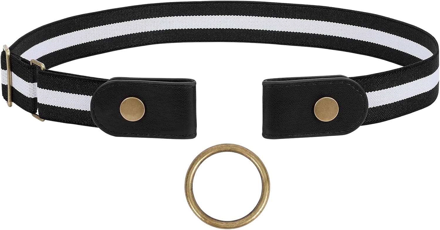 SUOSDEY No Buckle Elastic Stretch Belts for Men and Women, Comfortable Invisible Belts for Jeans Pants