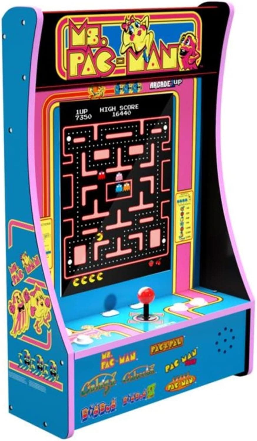 ARCADE1UP MS PAC-Man PARTYCADE 8 Games in 1 Blue