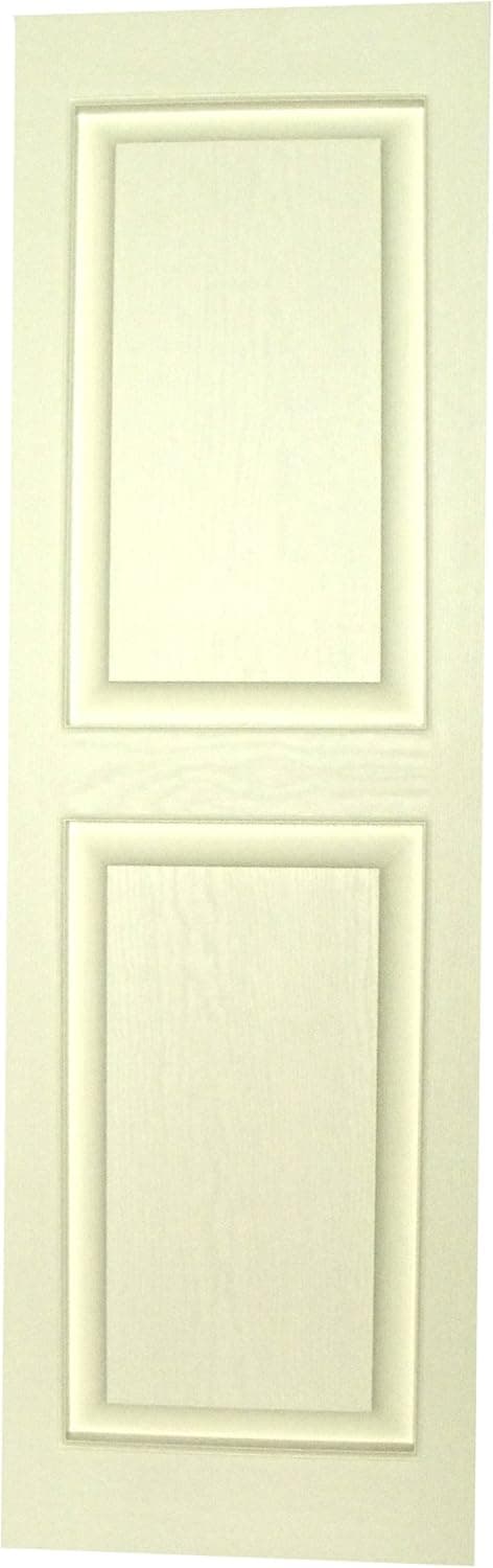 Perfect Shutters IR561447001 14-1/2-Inch by 47-Inch Raised Panel Center Mullion Exterior Shutter, 1-Pair, White