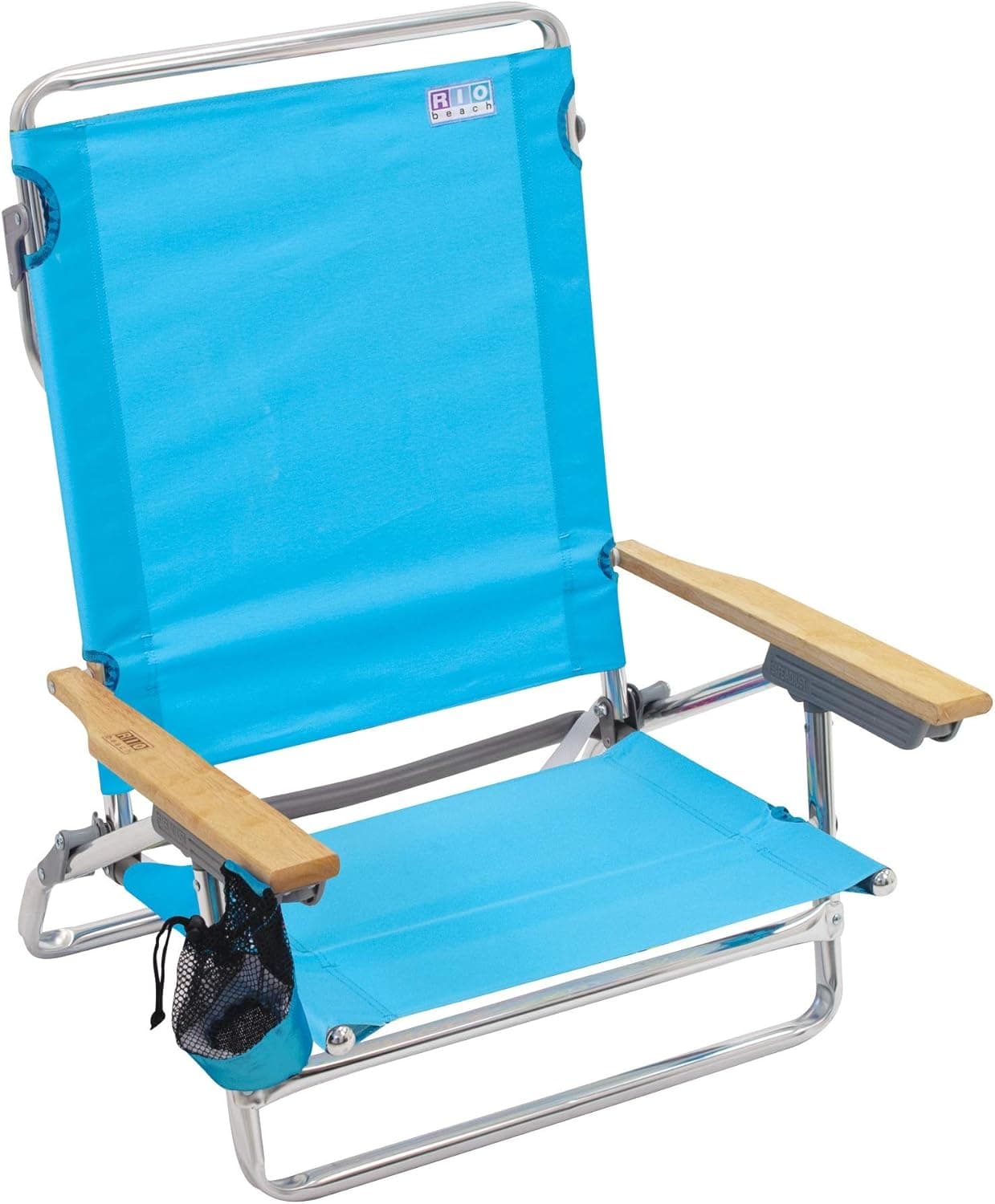 Rio Beach Classic 5 Position Lay Flat Folding Beach Chair
