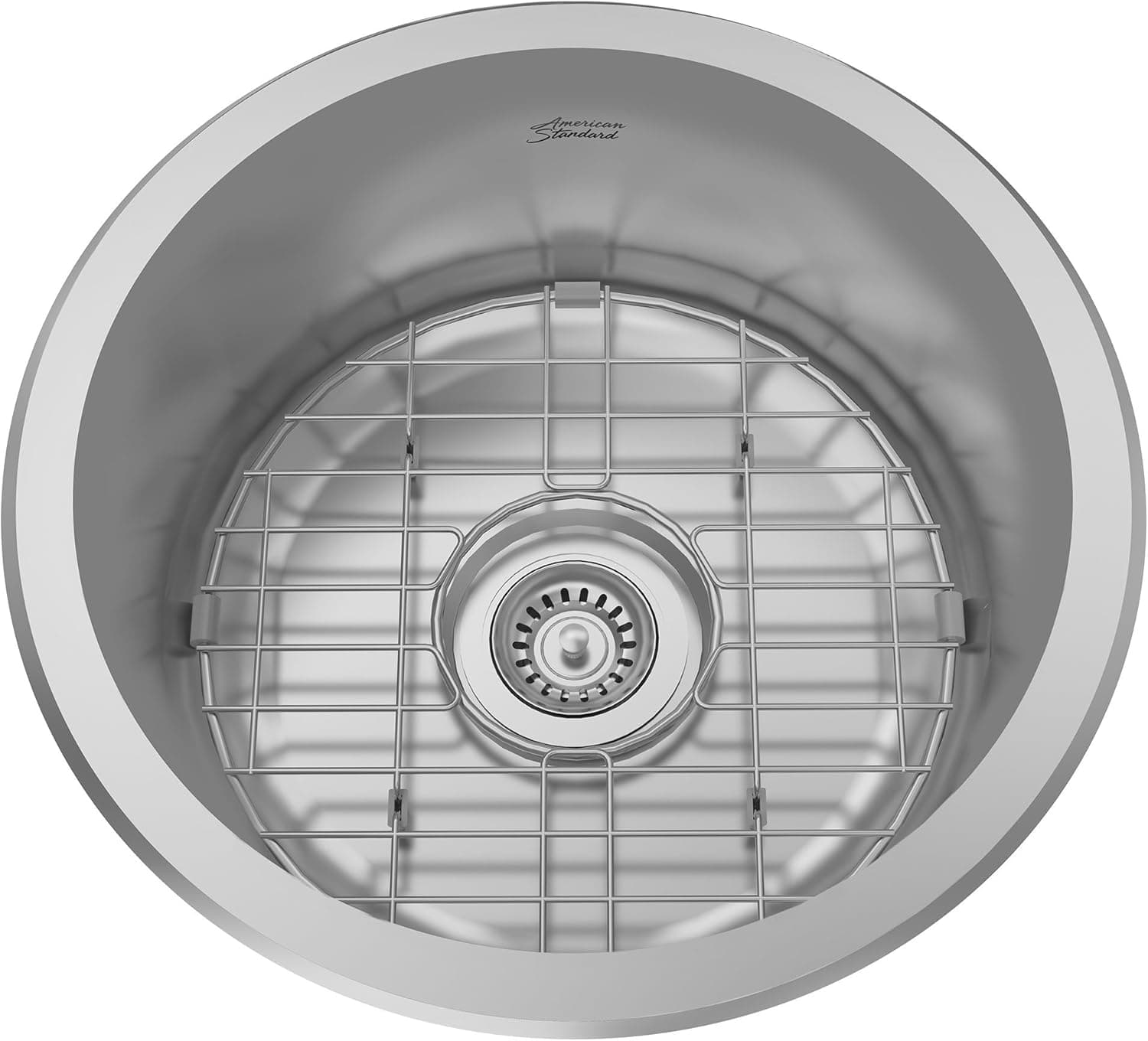 American Standard 18SB.7001600S.075 Portsmouth Round Bar Sink, Stainless Steel