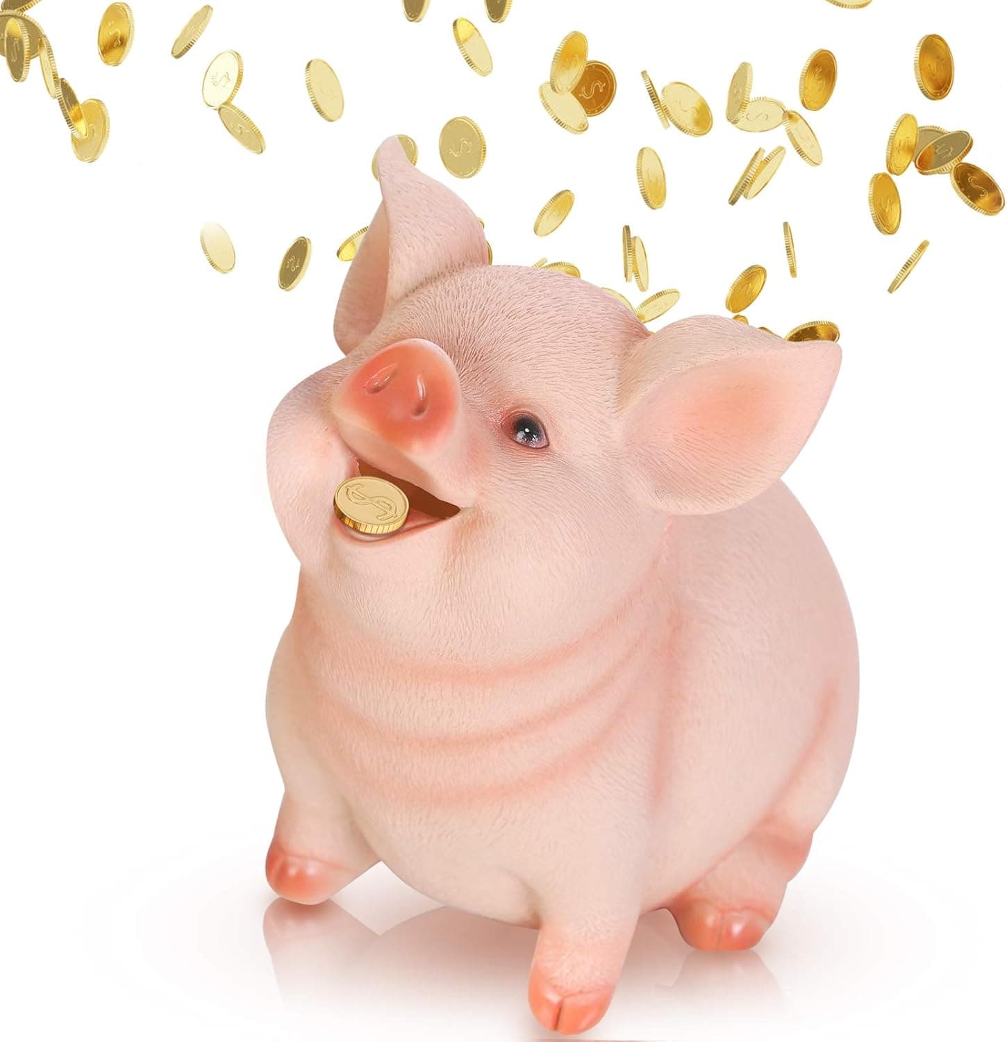 Piggy Bank, Saving Piggy Box Pig-Shaped Money Container for Kids Adults as Gift on Festival & Birthday