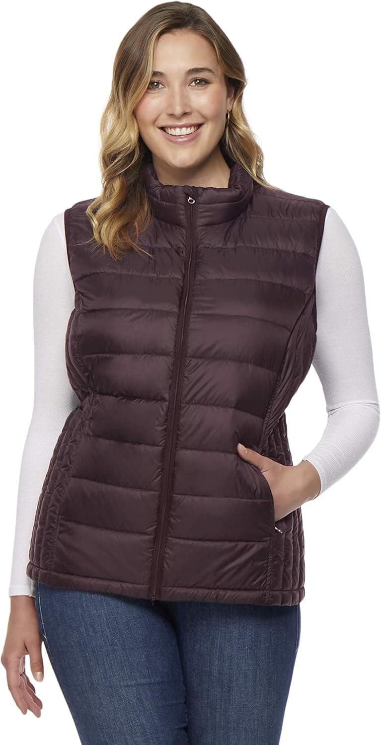32 DEGREES Womens Plus-Size Ultra-Light Down Packable Vest