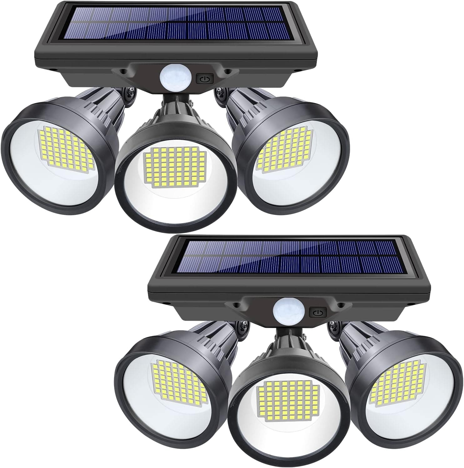 Solar Outdoor Lights, Kasonic ML5000 Motion Sensor Security LED High Brightness 7000K,IP65 Waterproof, Cordless, Flood Light for Garage Yard Garden Porch, 2 Pack