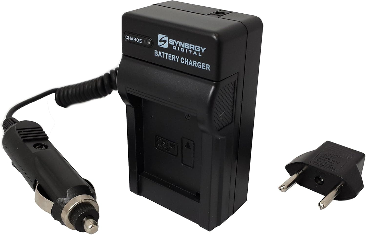 Casio Exilim EX-S8 Digital Camera Battery Charger Mini Battery Charger Kit For Casio NP-80 Battery - Replacement For Casio BC-80L Charger - (110/220v with Car & EU adapters)