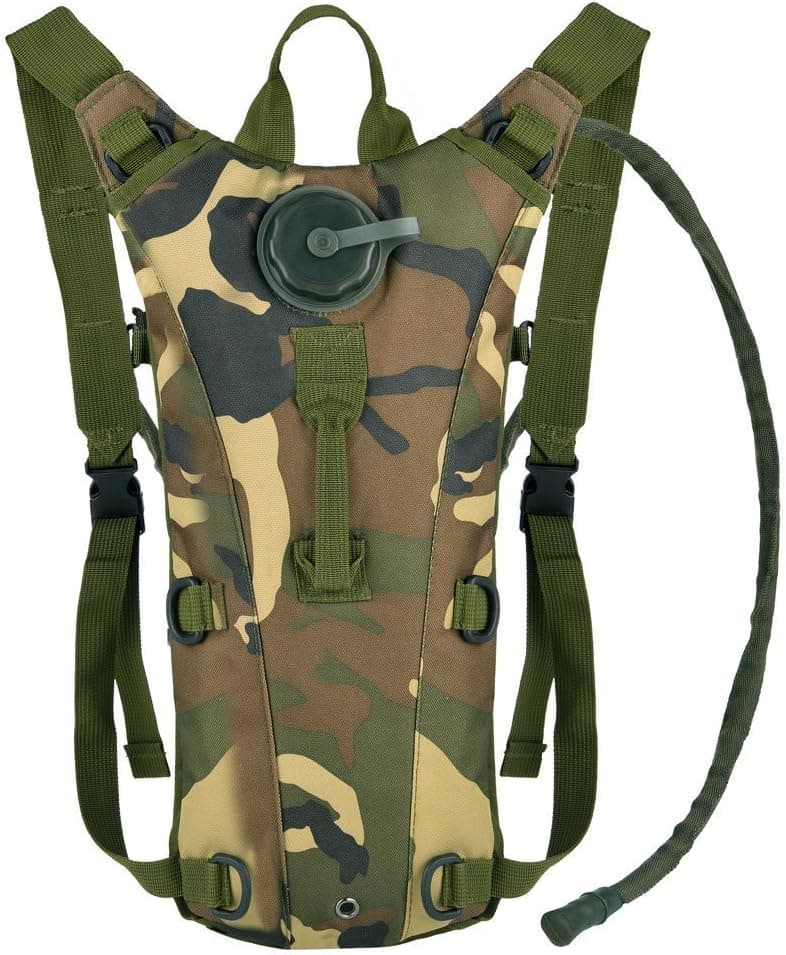3L/100 oz Tactical Light Weight Hydration Backpack Water Bladder Pack Reservoirs Water Bladder Bag Camping Bag for Hiking, Running, Camping, Climbing, Cycling, Walking, Hunting (C)