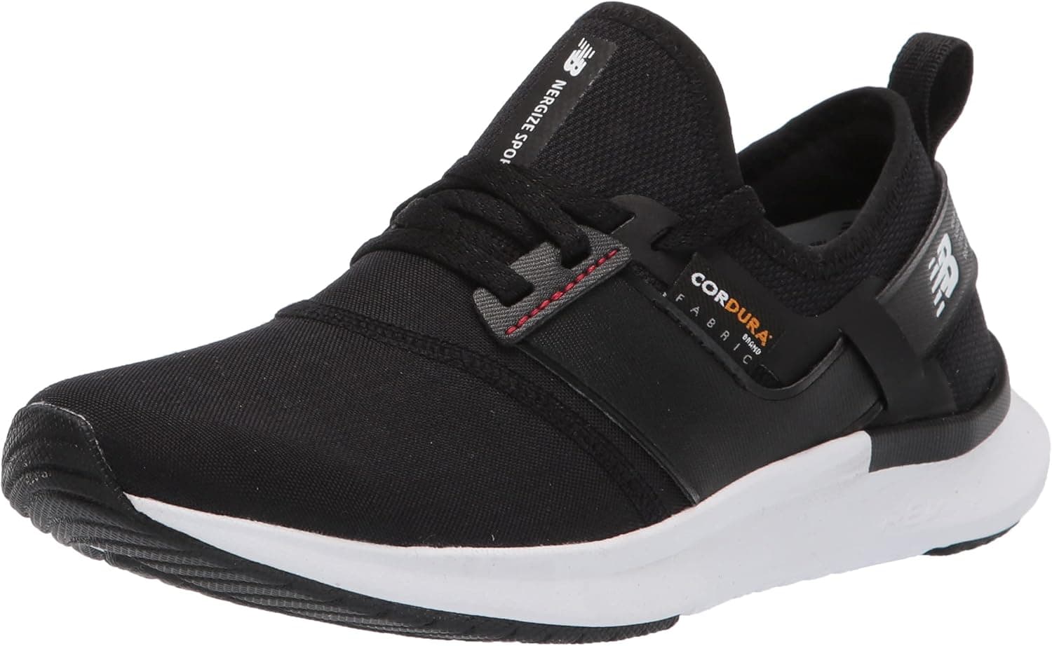 New Balance Women's FuelCore Nergize Sport V1 Sneaker, Black/White/Cordura, 6.5 M US