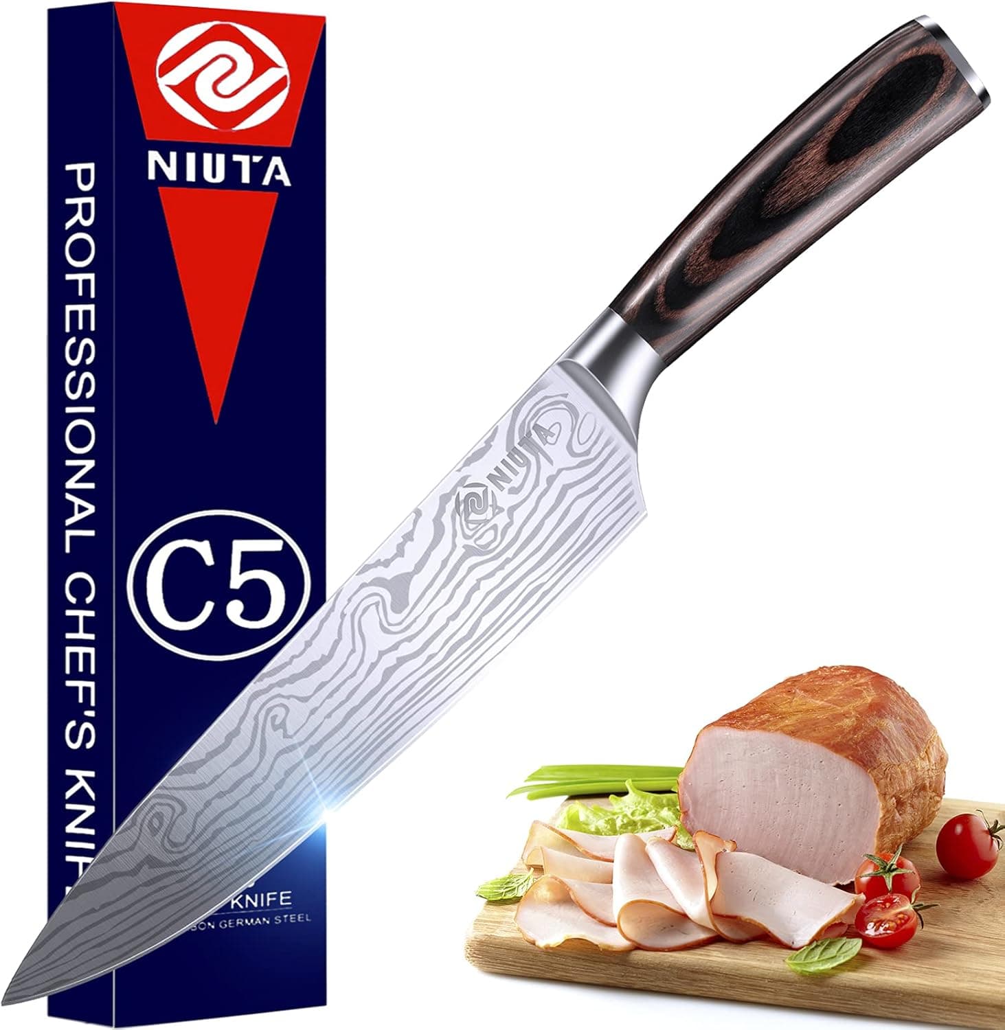 Damascus 8 Inch Pro Kitchen Knife (Chef Knife)