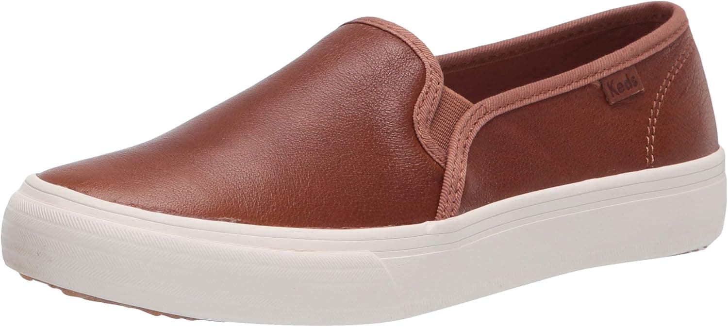 Keds Women's Double Decker Leather Slip on Sneaker