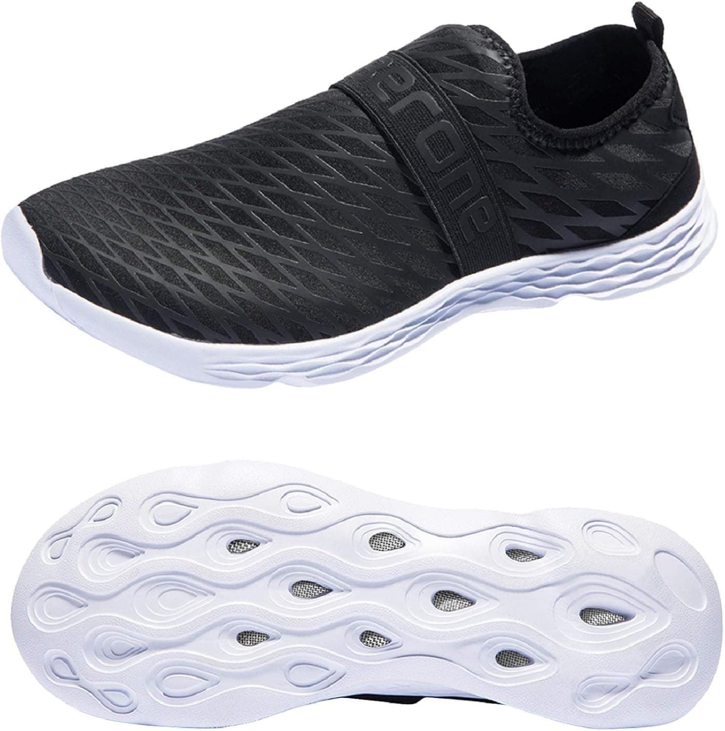 Ranberone Men's Water Shoes Quick Dry Aqua Socks Barefoot Summer Sports Sneakers