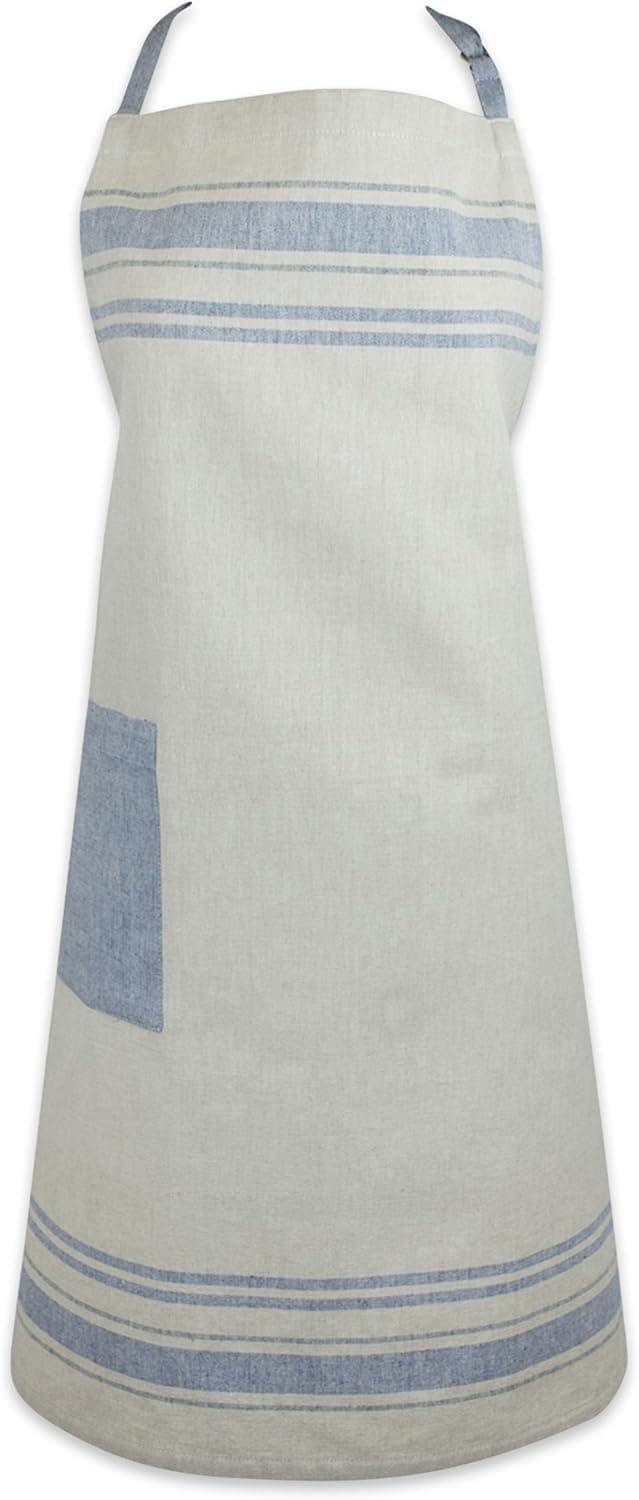 DII French Stripe, Kitchen Collection, Nautical Blue, Chef Apron