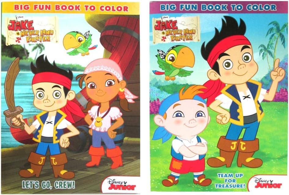 Disney Jake And The Never Land Pirates 96 Pg Coloring & Activity Book (2 Pack) # 861852-set