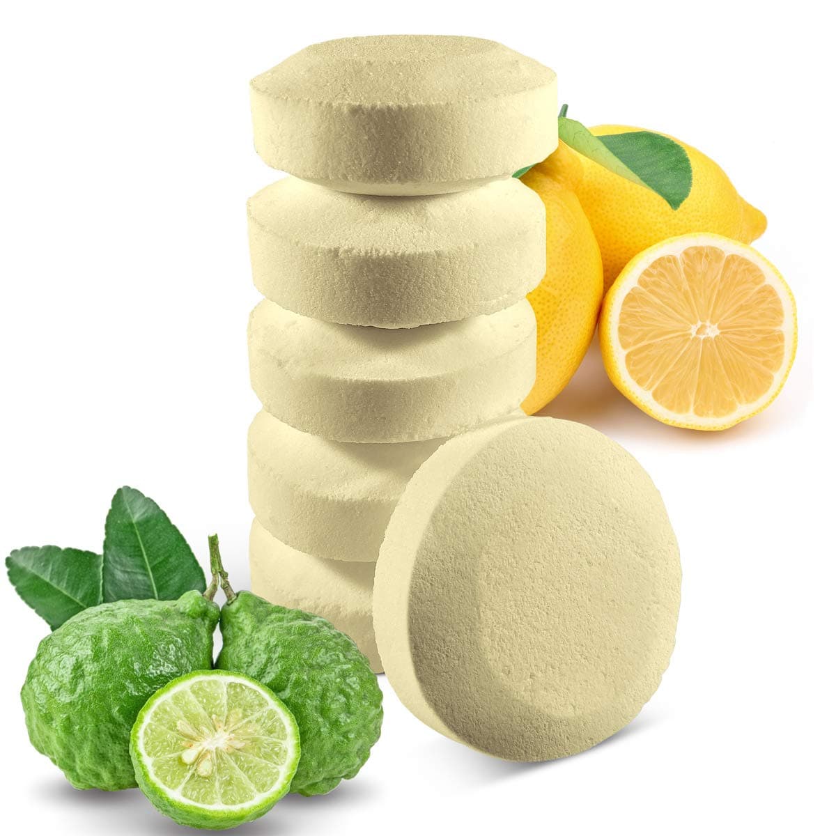 6 Shower Steamers Relaxing and Aromatherapy with Lemon and Bergamot Essential Oils - Made in USA Daily from Natural Ingredients