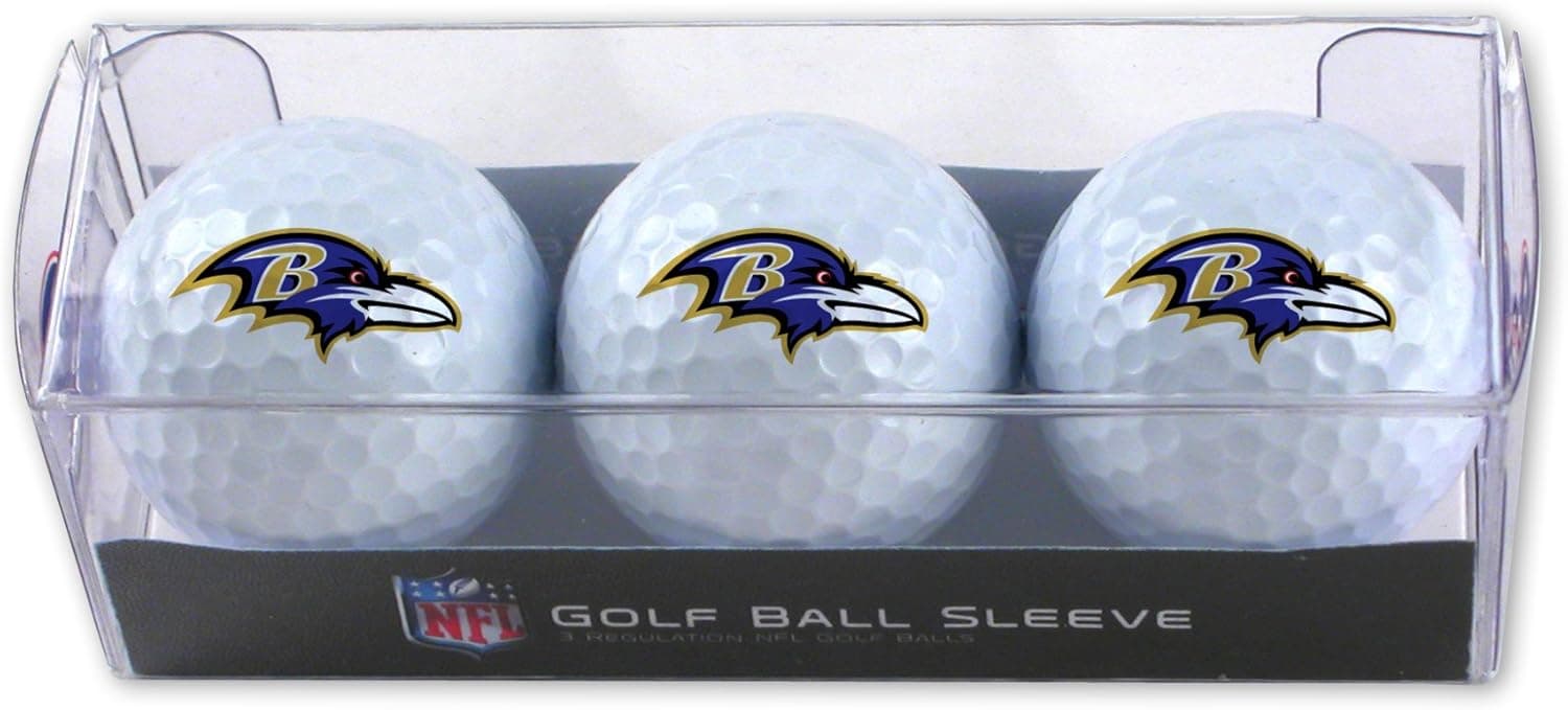 NFL Baltimore Ravens 3-Pack Golf Ball Sleeve