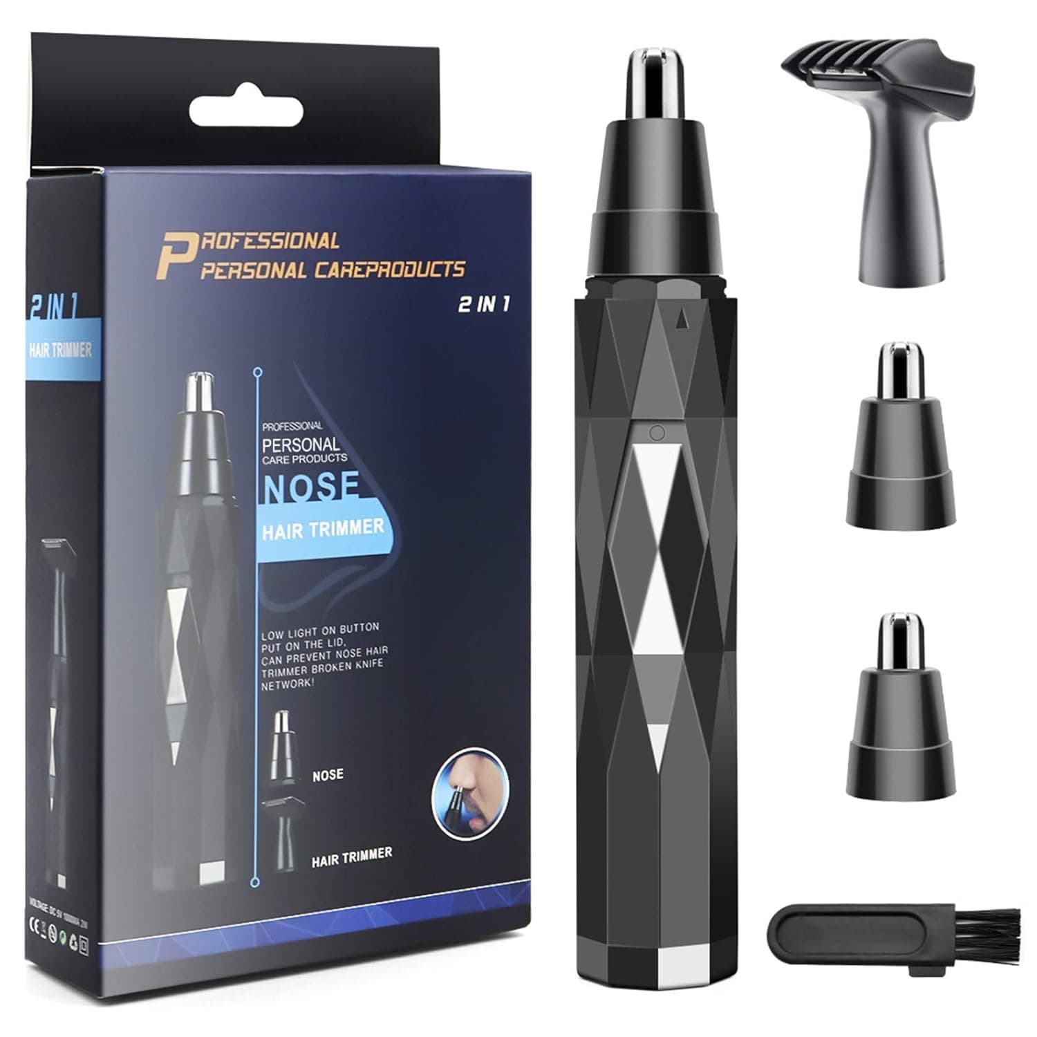 Nose and Ear Hair Trimmer Rechargeable Men and Women Professional Painless Nose Hair Remover for Detailing and Grooming