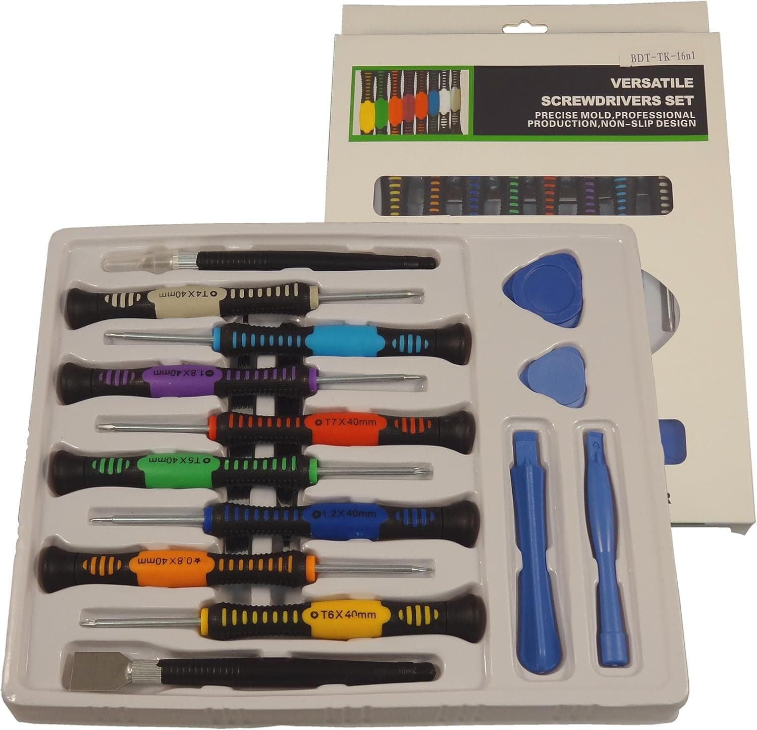 Blue Dot Precision screw driver set Blue Dot Trading- 16 Piece Precision Screw Driver set- 16 piece tool set,