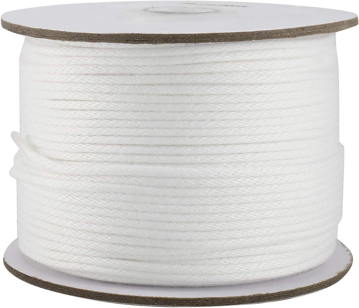 Twisted Polyester Rope Length 328FT Diameter 0.2inch/5mm, High Strength Dacron Rope, White