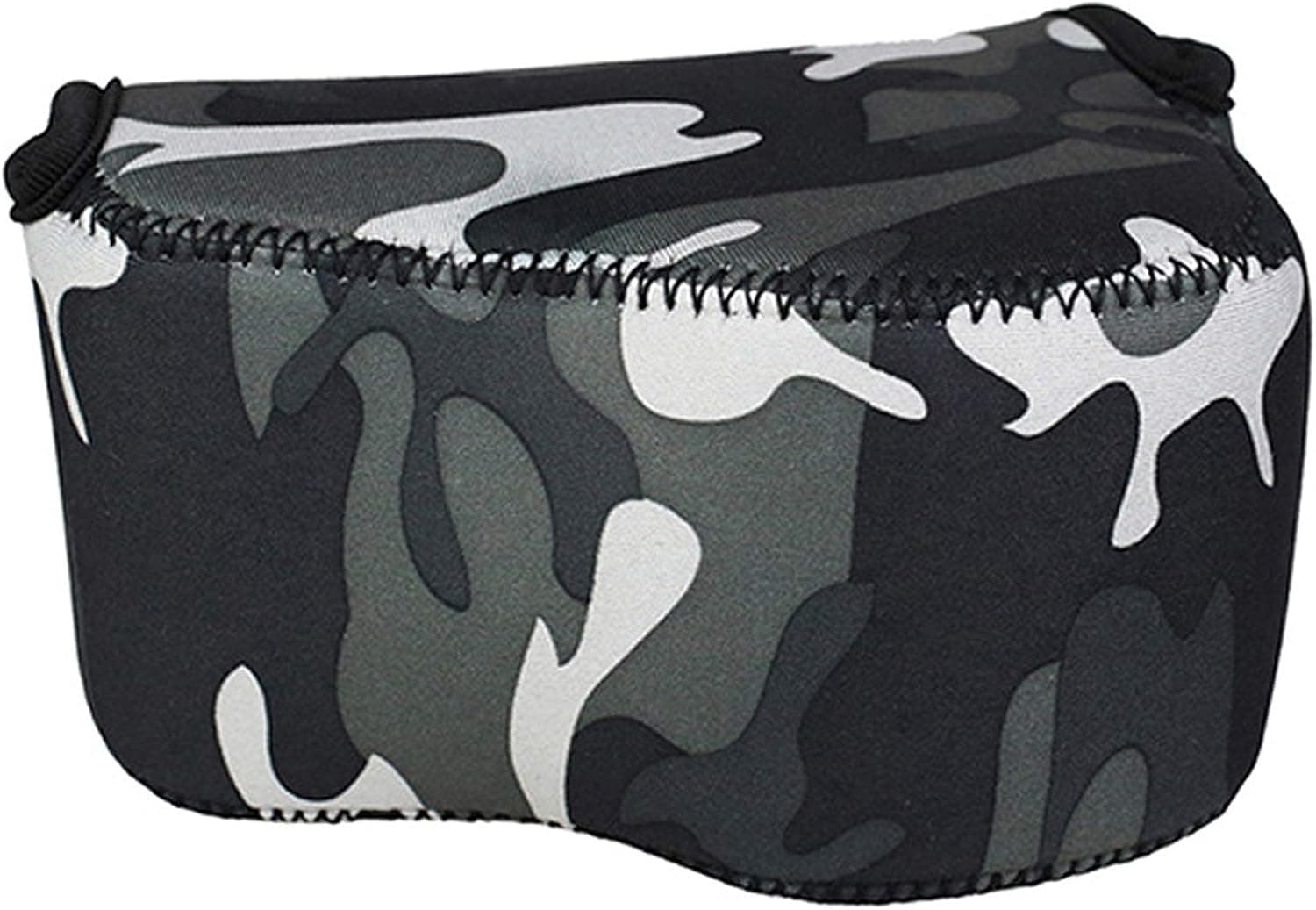 Fotasy JJC Camouflage Water Resistant Ultra Light Neoprene Camera Case, Pouch Bag, Compatible with Sony a6600 a6500 a6400 a6300 a6100 a6000 a5100 +16-50mm Lens Pancake Lense & Panasonic LX100 LX100 II, OC-S1 (OCS1YGR)