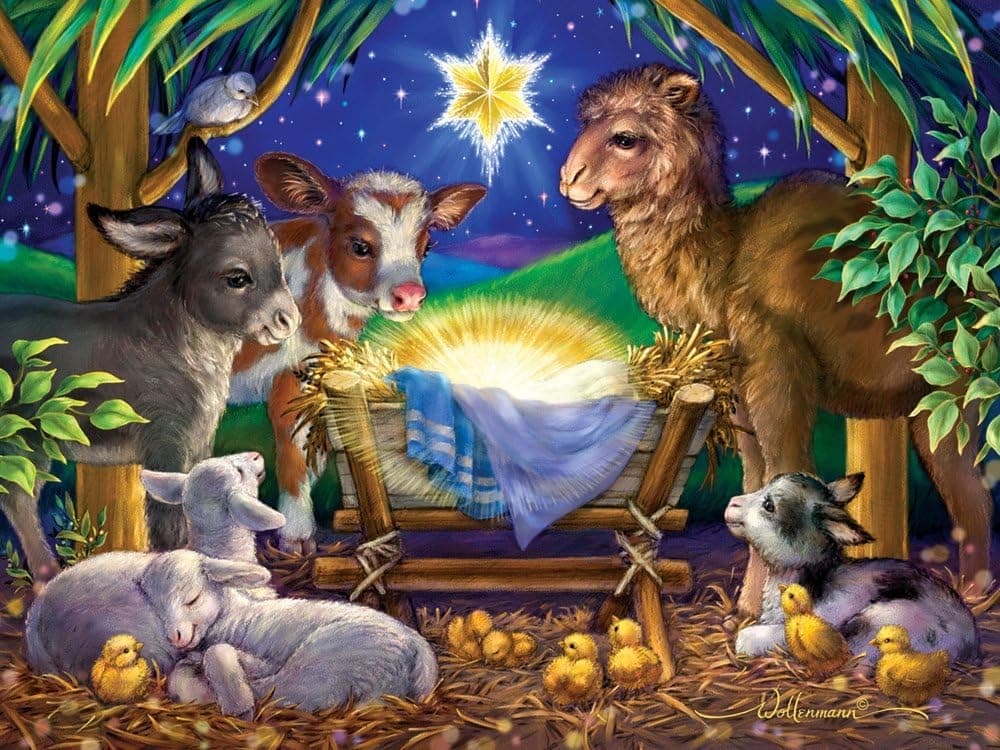A Child is Born Christmas Jigsaw Puzzle 550 Piece