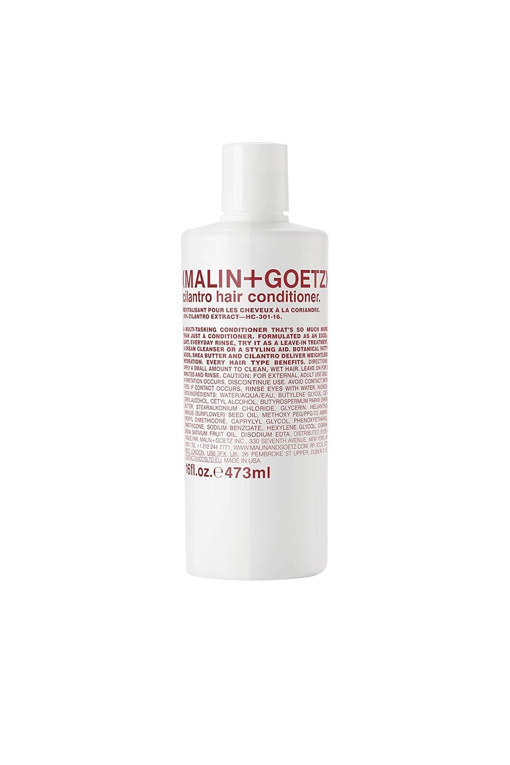 Malin + Goetz Cilantro Conditioner — Residue-Free, Lightweight Scalp Treatment. Conditions, Detangles, Balances pH, Intensely Hydrates. Tames Frizz for all Hair Types. Unisex Vegan and Cruelty-Free